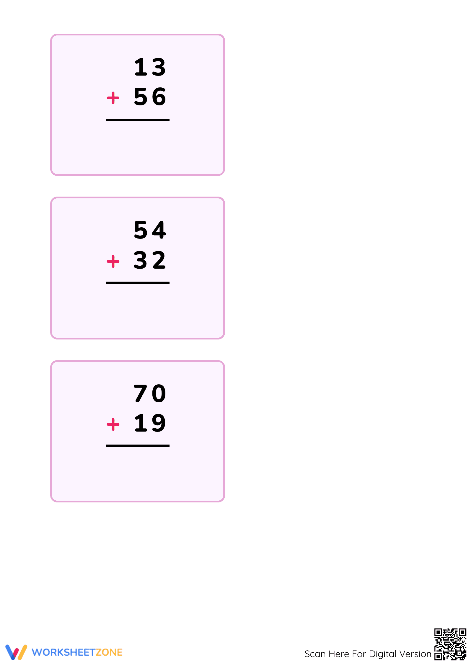 Double Digit Addition & Subtraction — Printable Grade 2 - Page 3