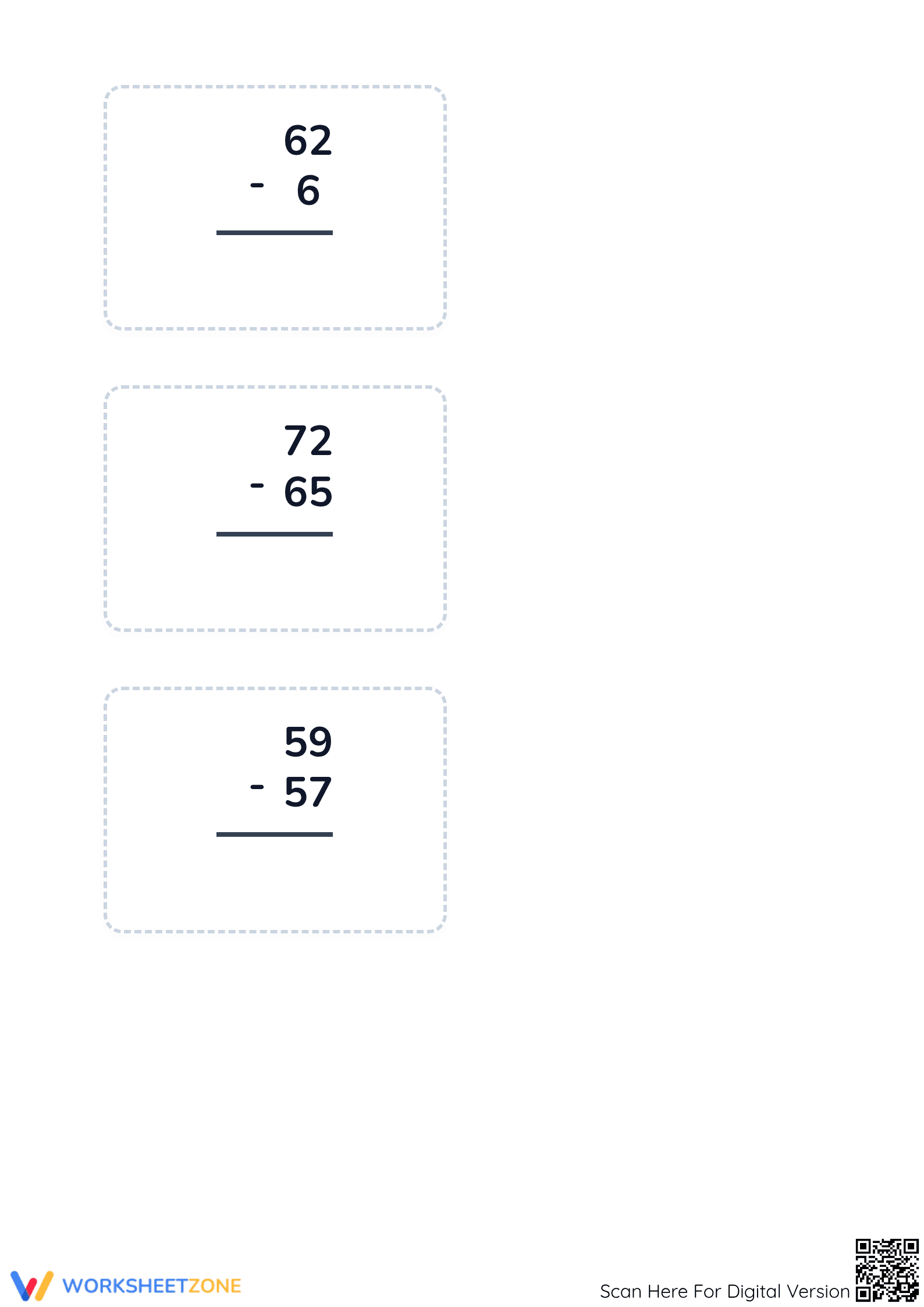 Printable Grade 2 Add & Subtraction Within 100 Worksheet - Page 2