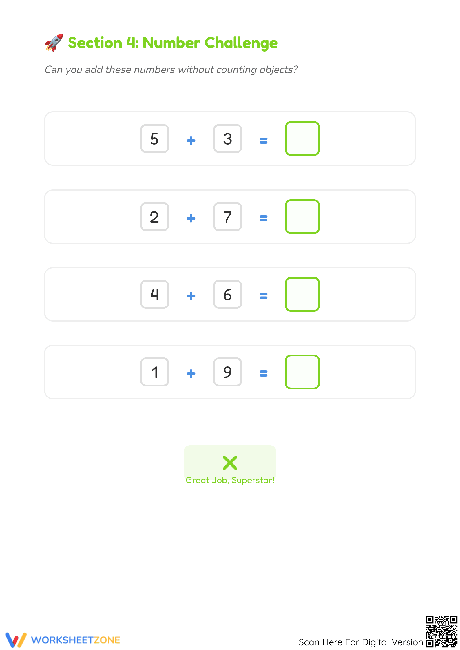 Essential Addition Fun Worksheet | Kindergarten Math - Page 4
