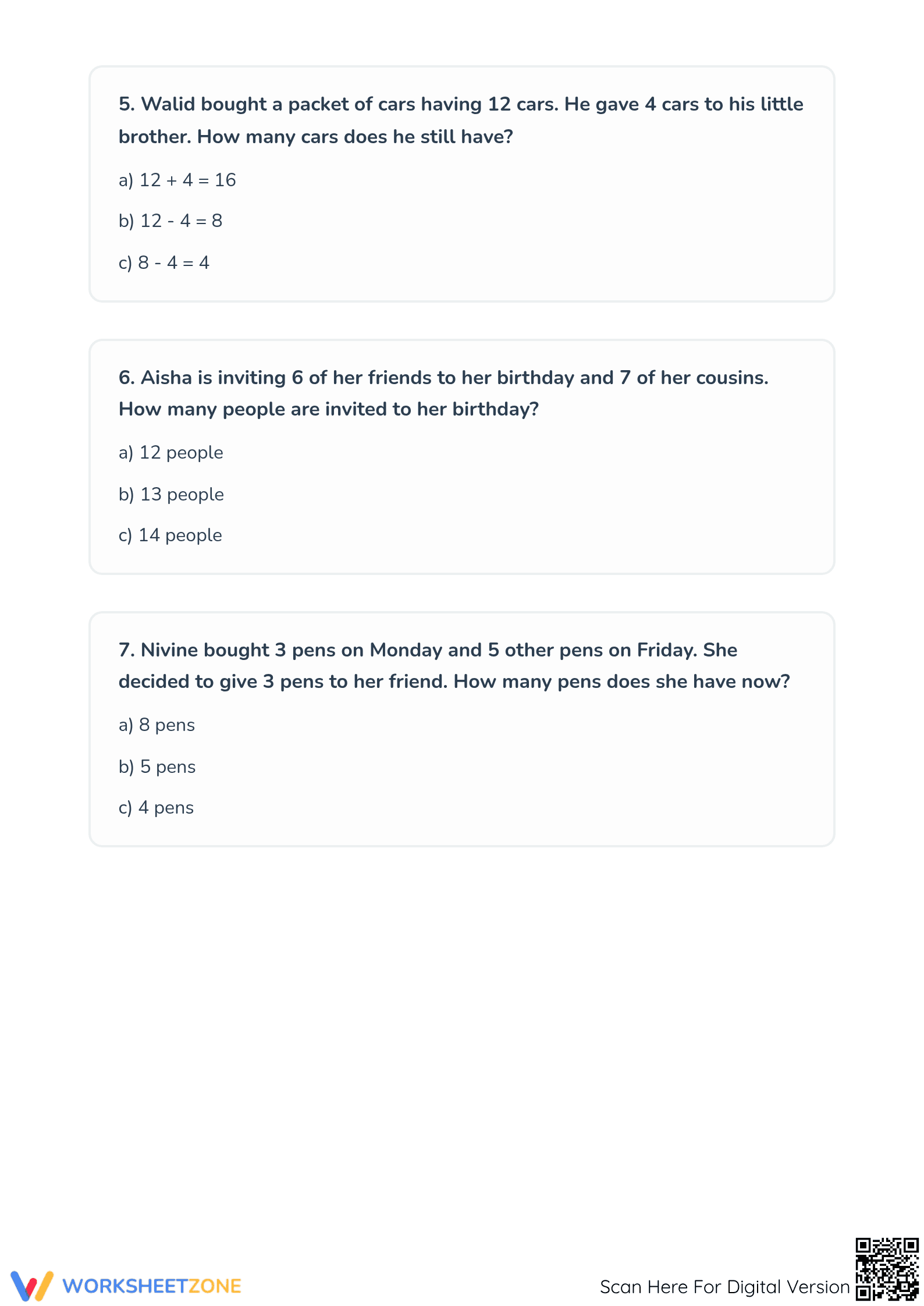 Essential Grade 2 Math Revision: Even, Odd & Word Problems - Page 4