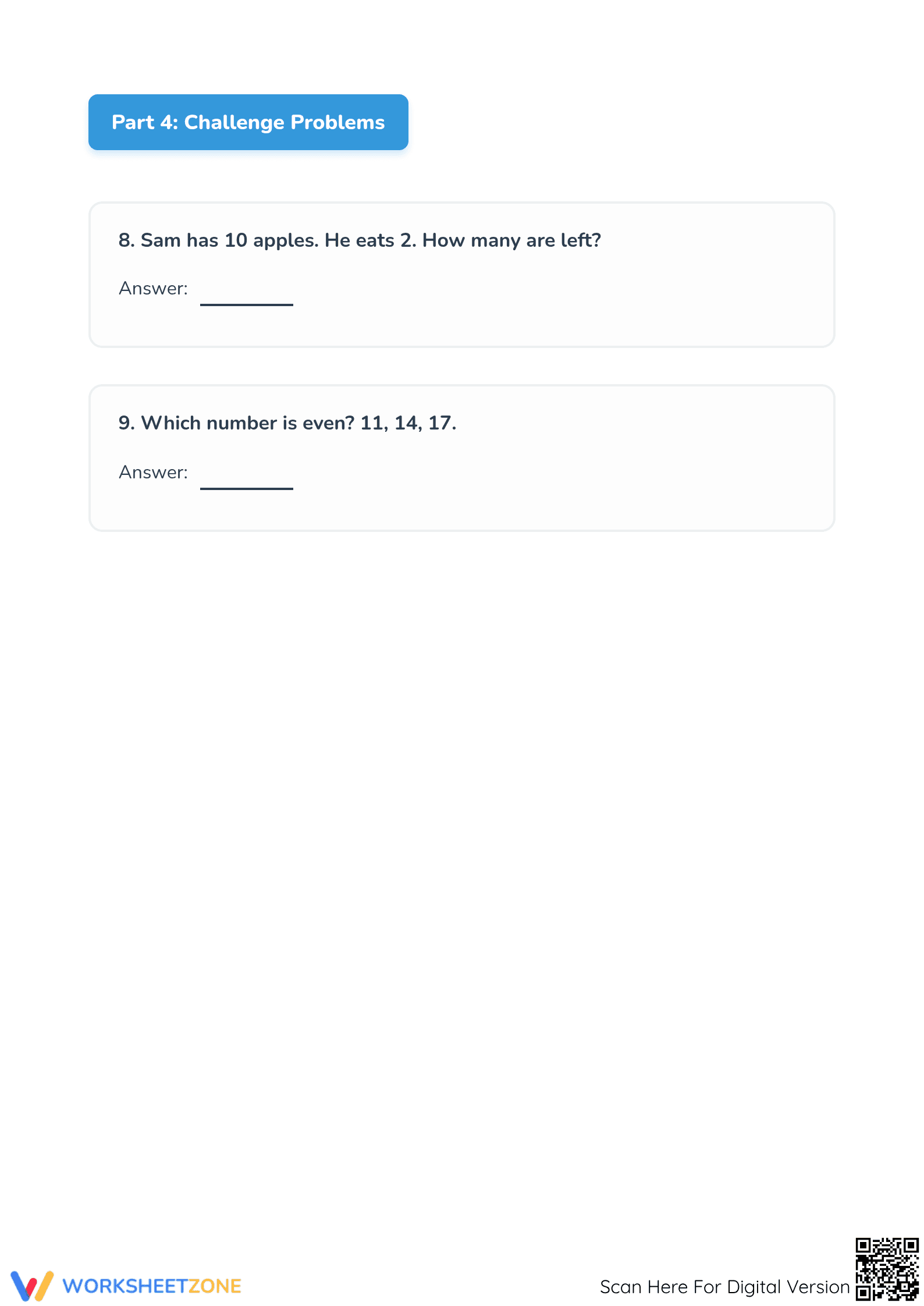 Essential Grade 2 Math Revision: Even, Odd & Word Problems - Page 5
