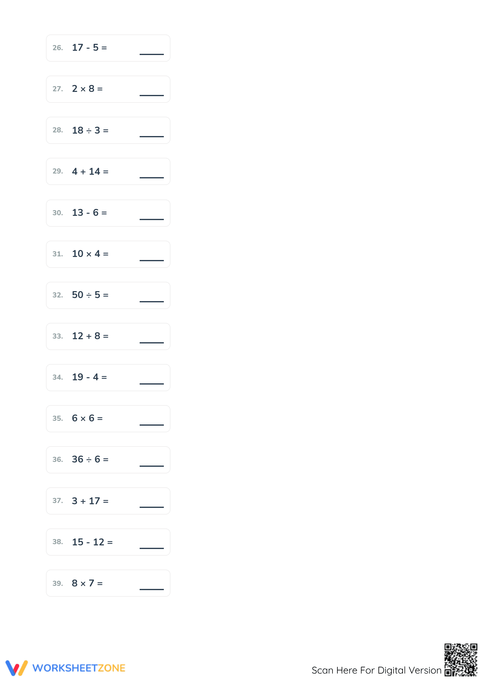 Essential Mixed Math Drill: 100 Problems for Grade 3 - Page 3