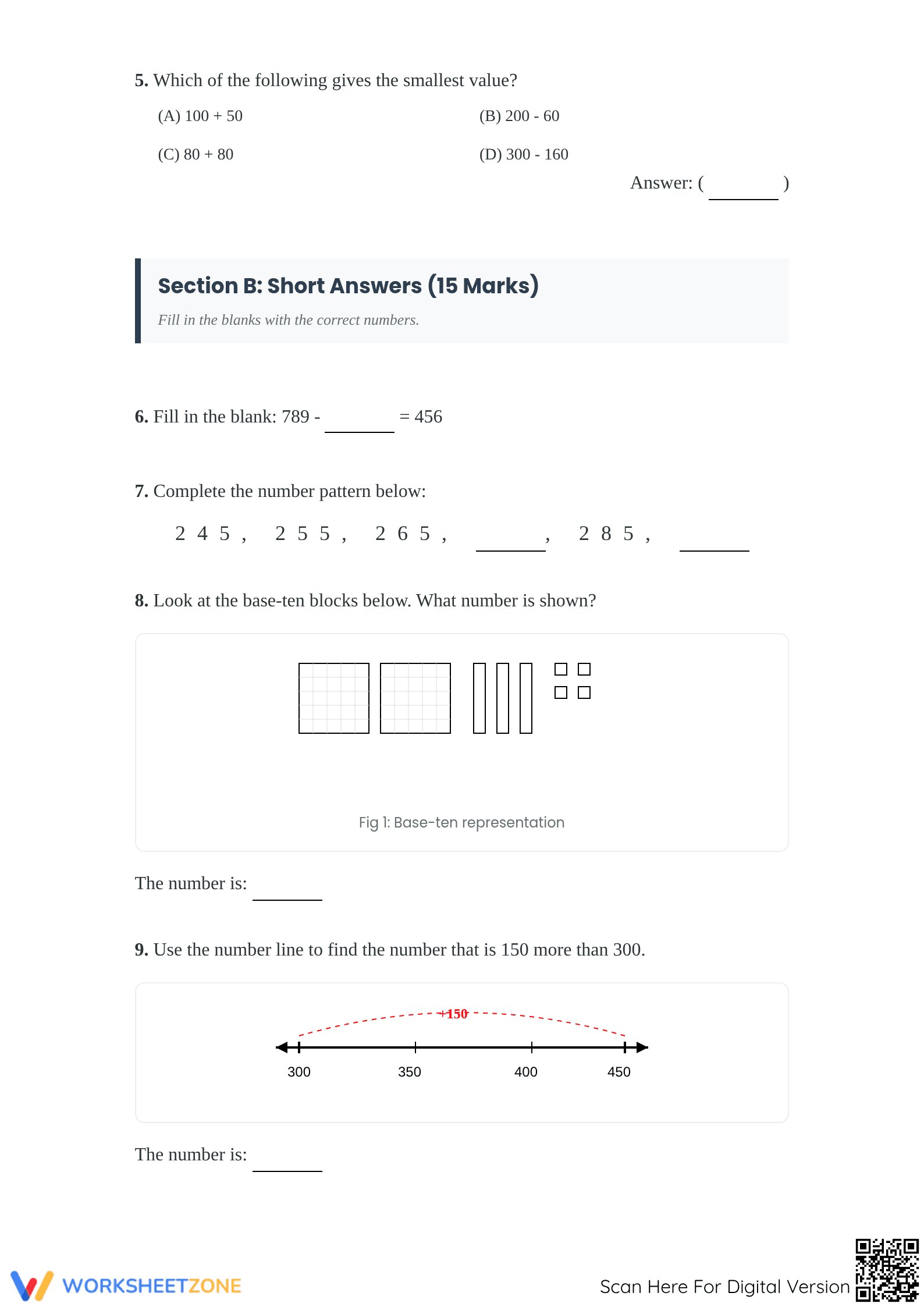 Essential 3-Digit Addition 2.NBT.B.7 Worksheet — Grade 2 - Page 2