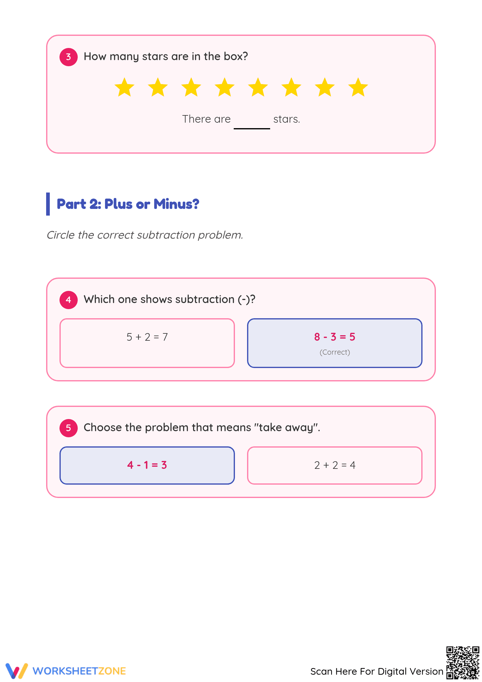 Essential K.OA.A.1 Math Assessment — Grade K-1 - Page 2