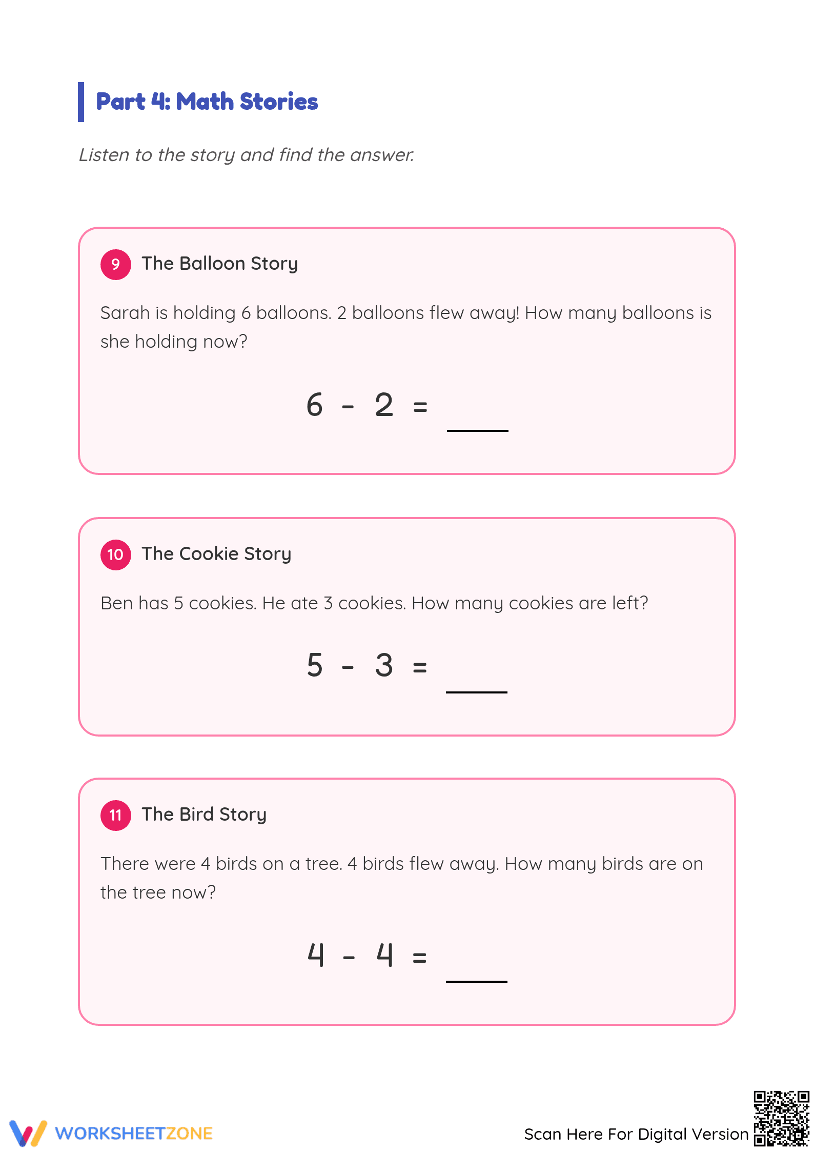 Essential K.OA.A.1 Math Assessment — Grade K-1 - Page 4