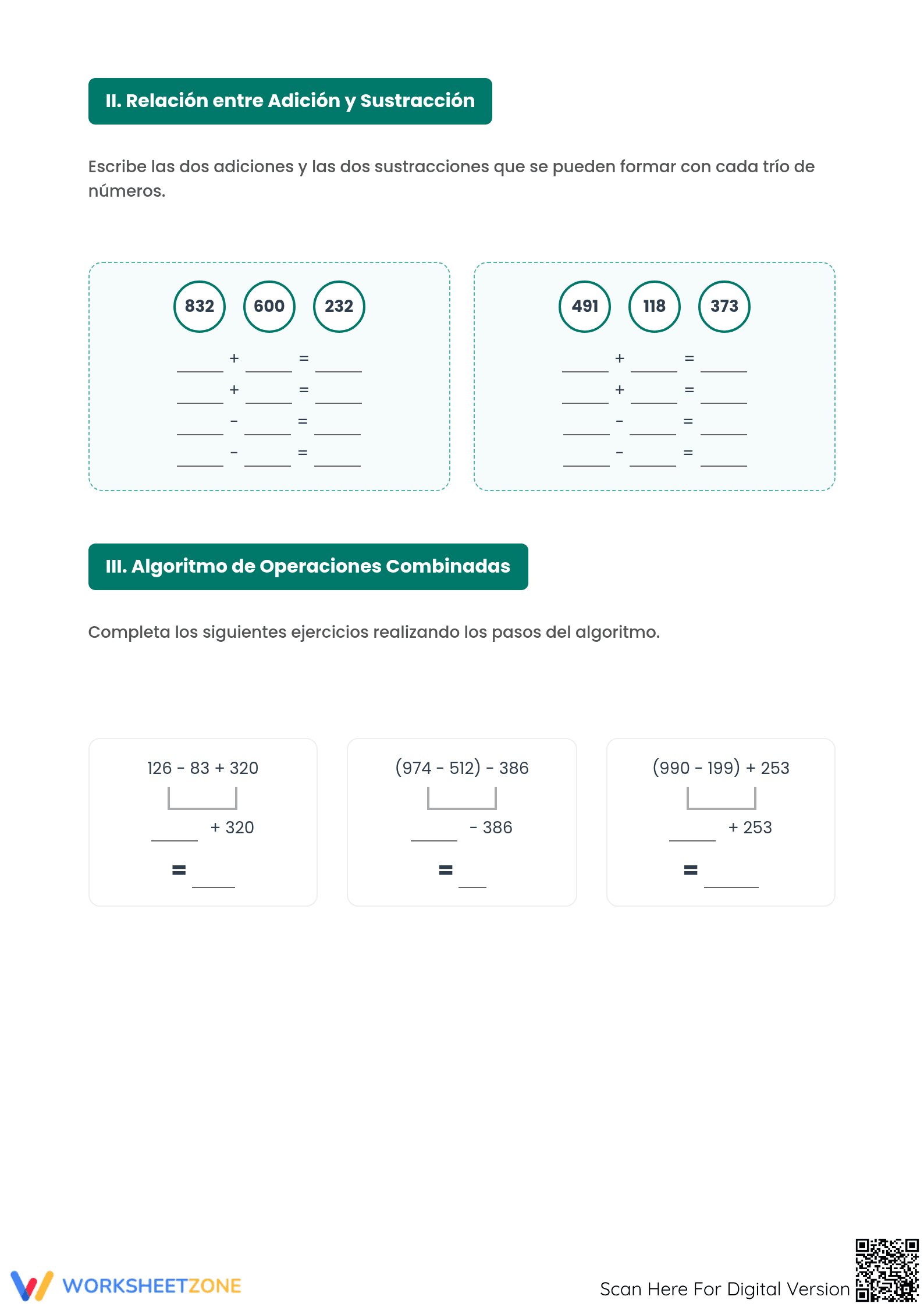 Complete 3-Digit Operations Test | Grade 3 Aligned Math - Page 2
