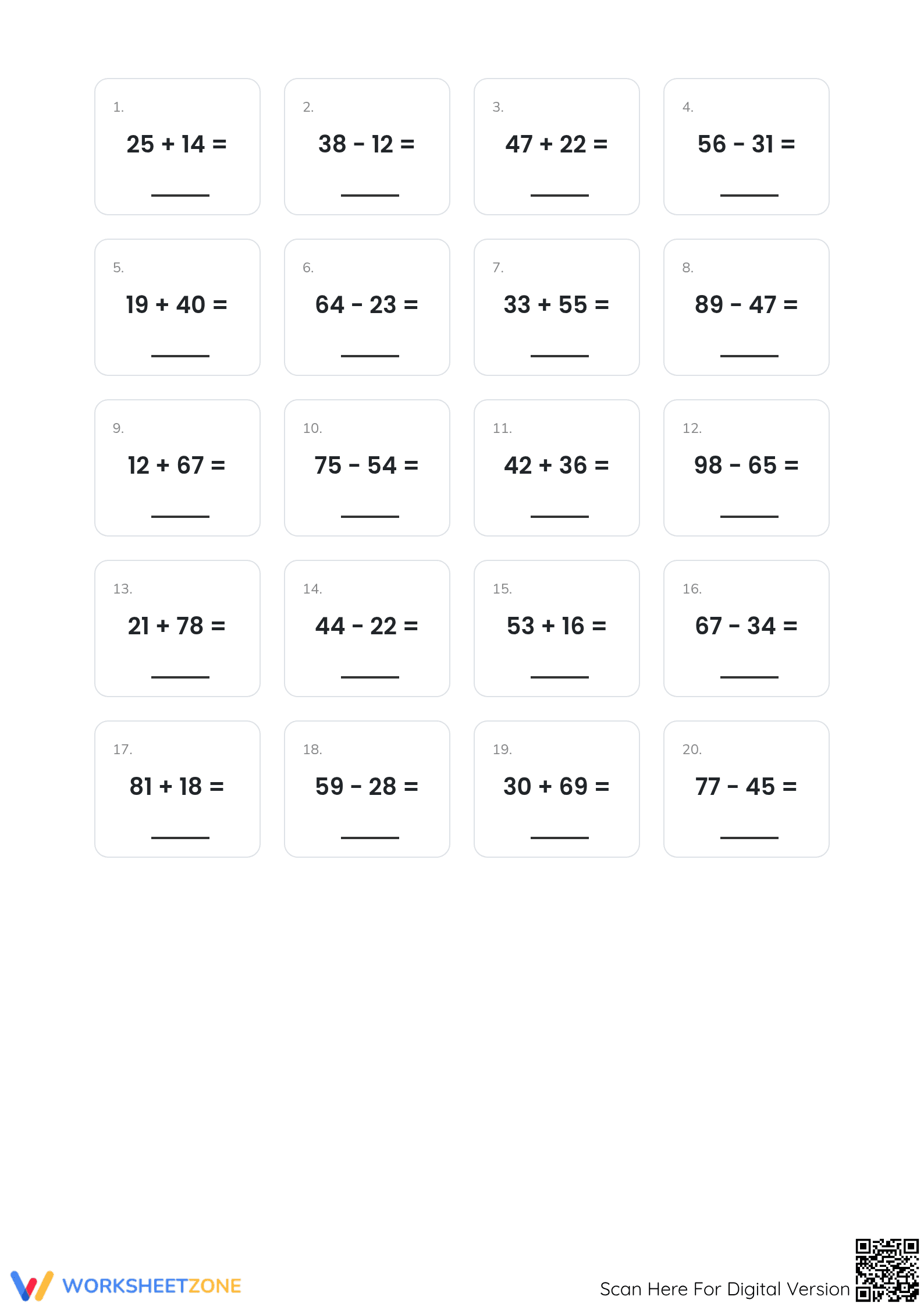 Essential Addition and Subtraction Practice - Grade 2 & 3 - Page 2