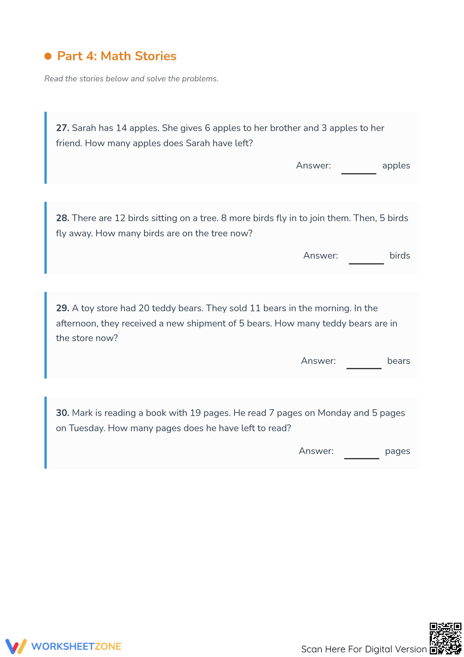 Printable Addition and Subtraction Mastery Worksheet - Page 3