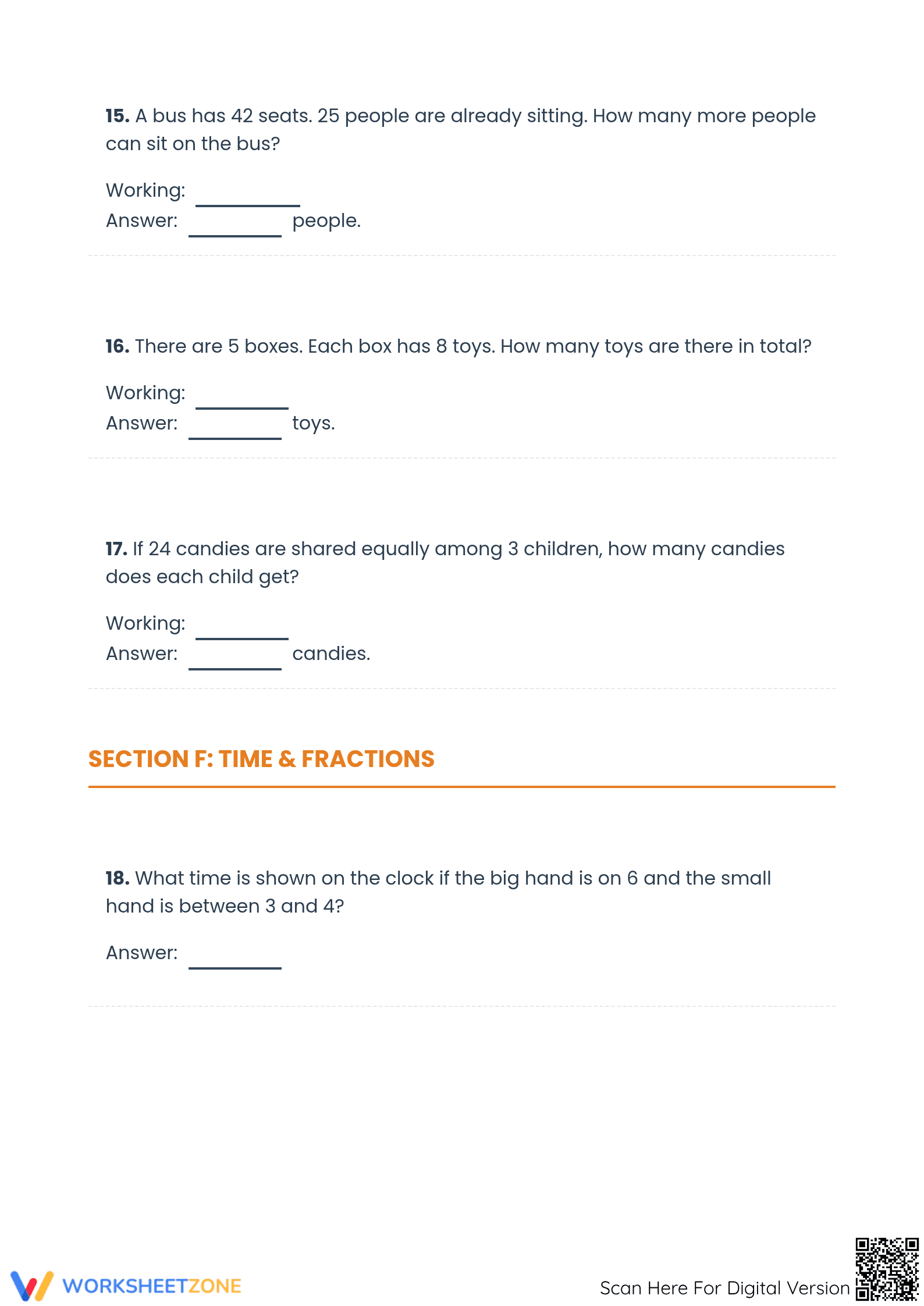 Essential Grade 3 Math Exam: Comprehensive Term Assessment - Page 5