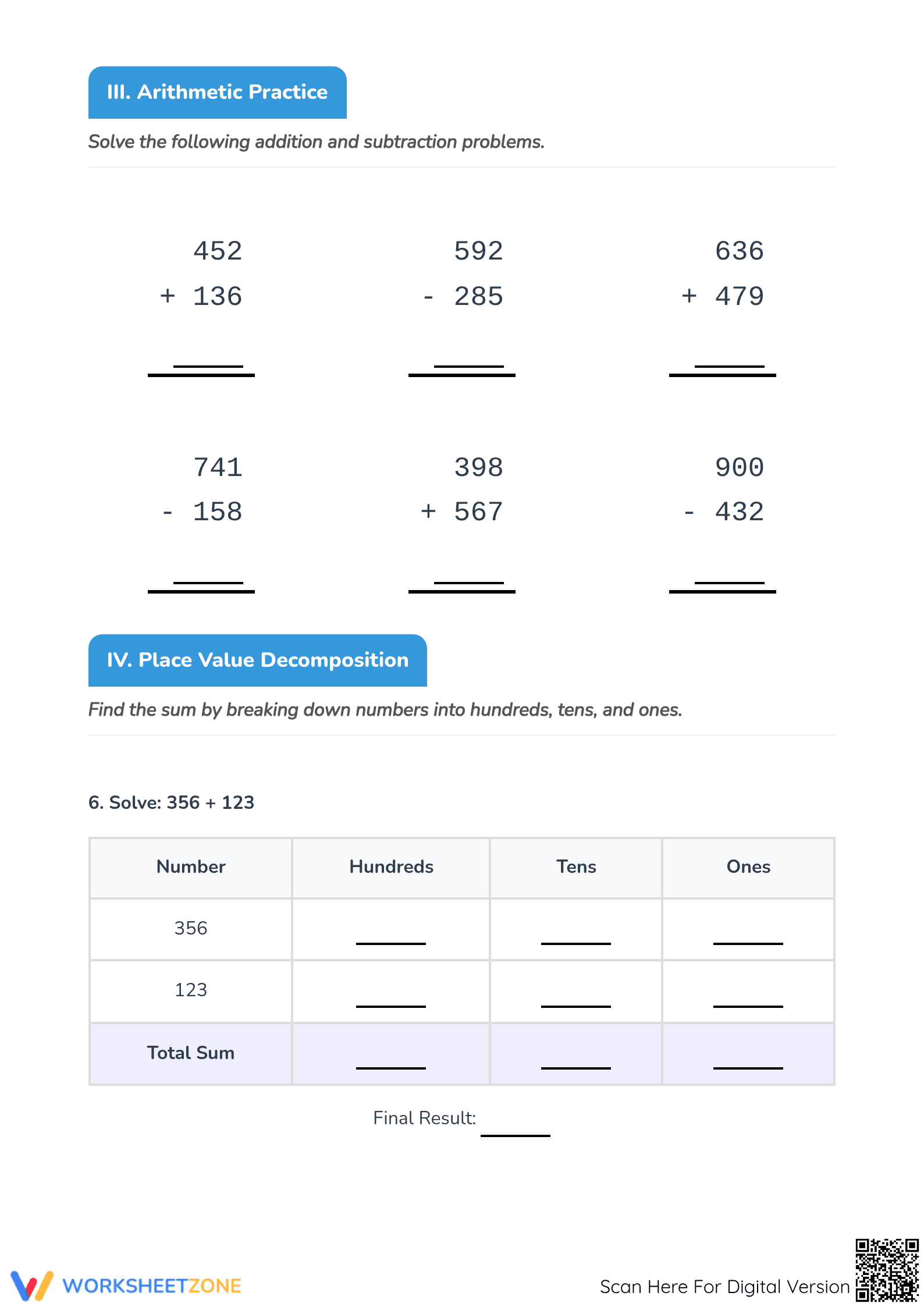 Essential Grade 3 Math March Review & Exam Worksheet - Page 2