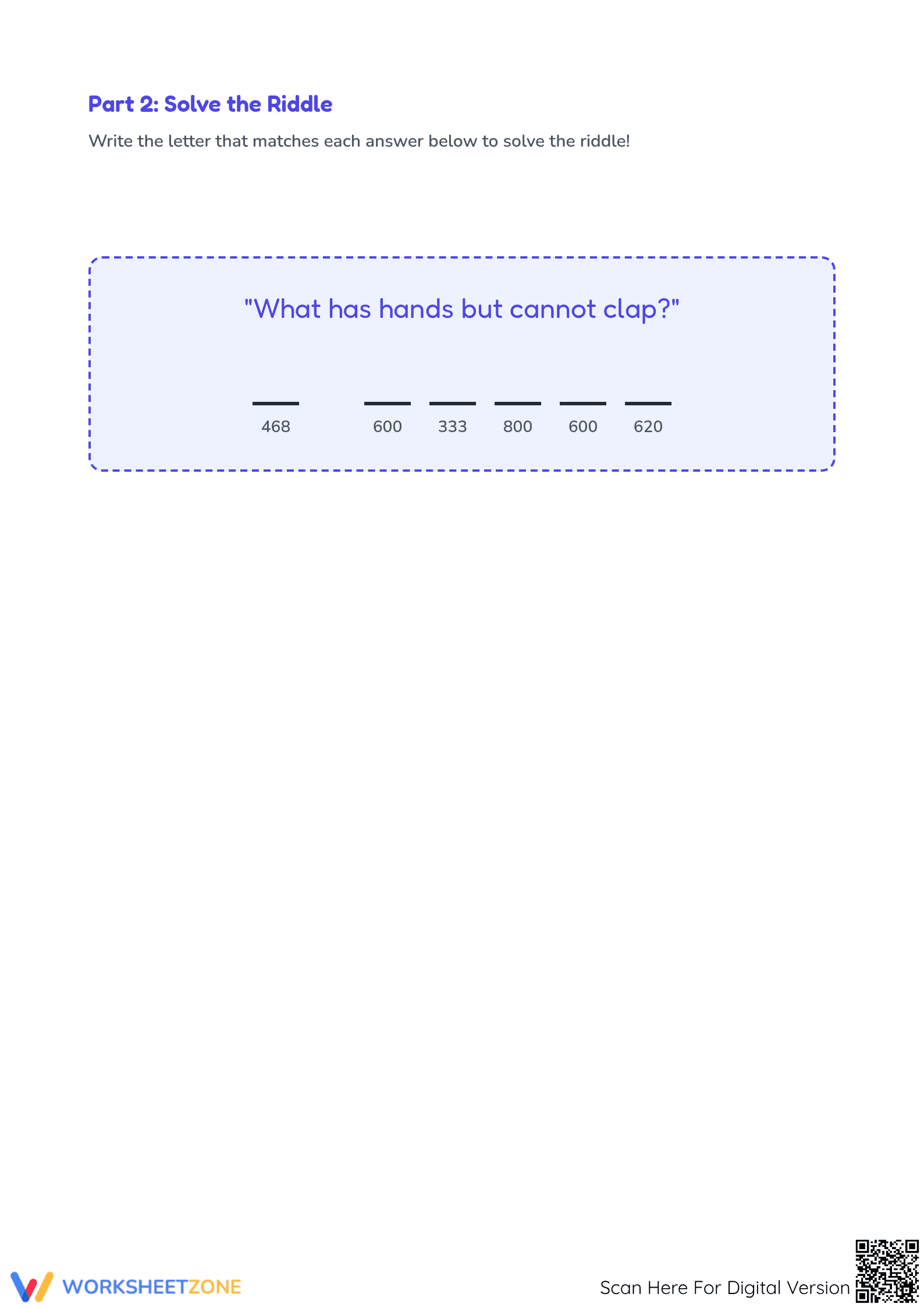 Printable Addition Riddle Worksheet | Grade 3 Math - Page 2