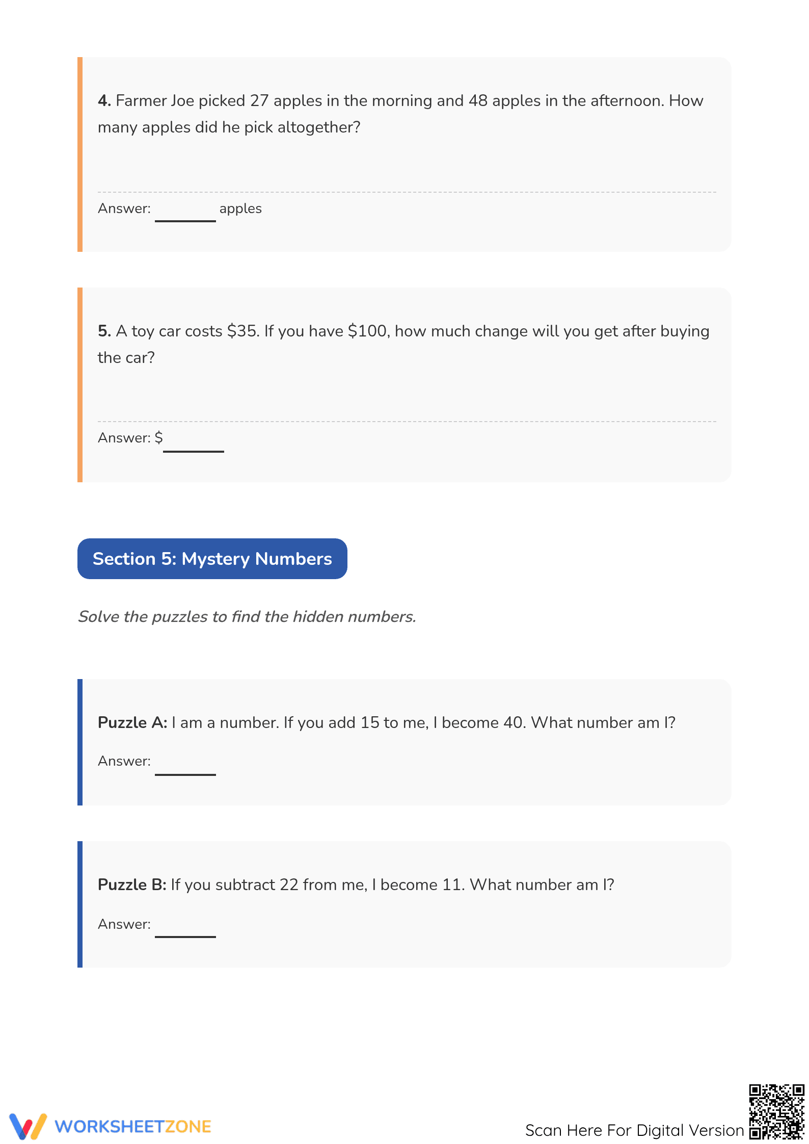 Essential Add & Subtract Within 100 Worksheet | Grade 2 Math - Page 4