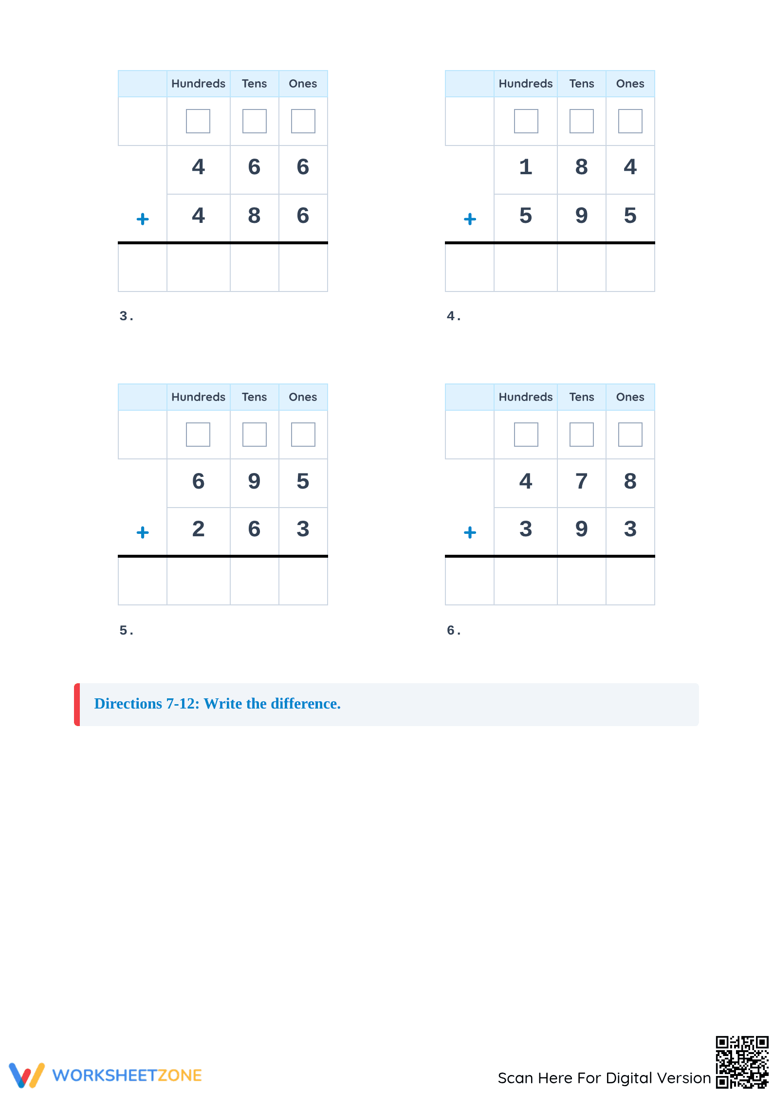 Printable 3-Digit Addition and Subtraction | Grade 2 Math - Page 2