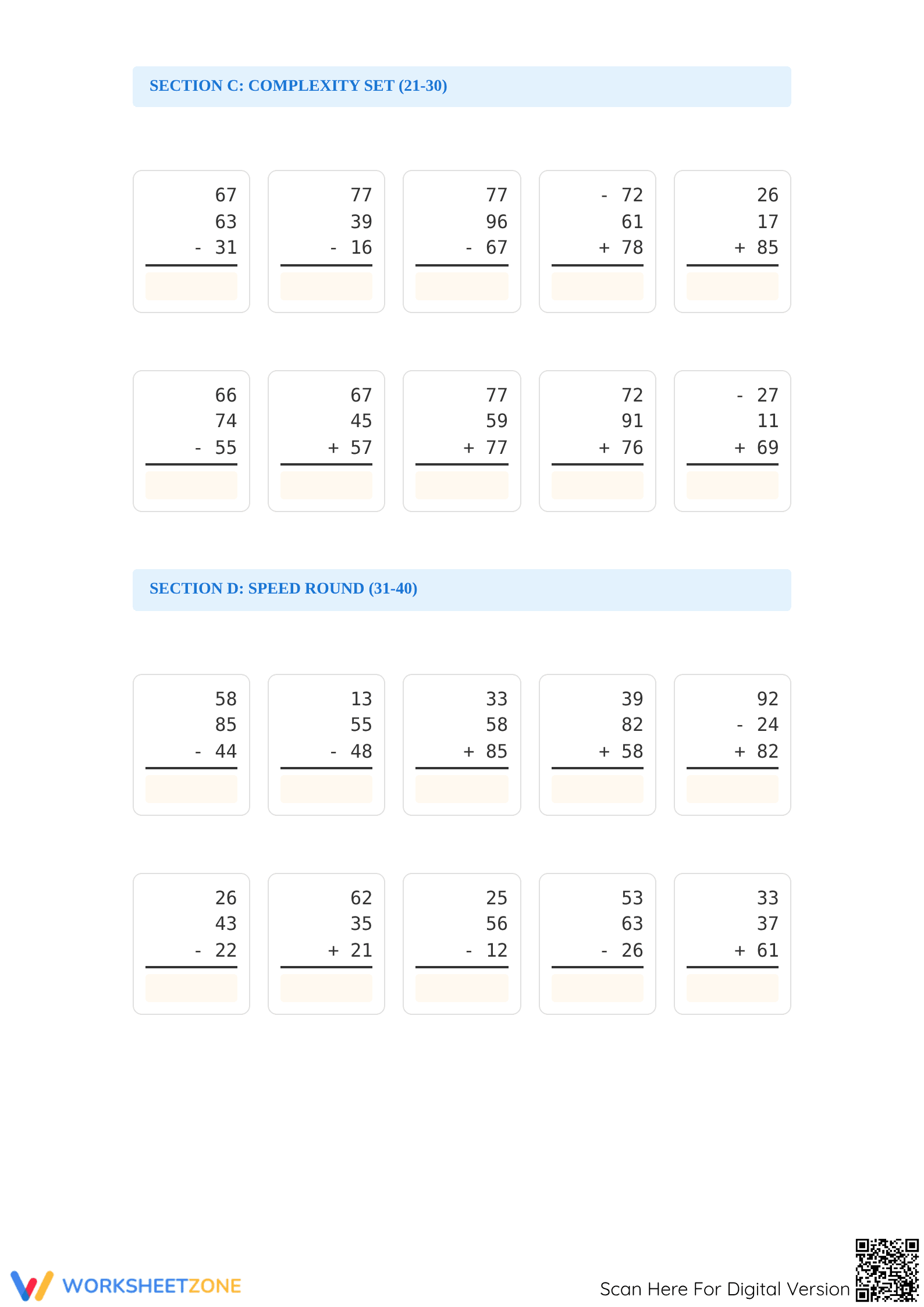 Essential Grade 3 Math: 80-Task Addition & Subtraction - Page 2