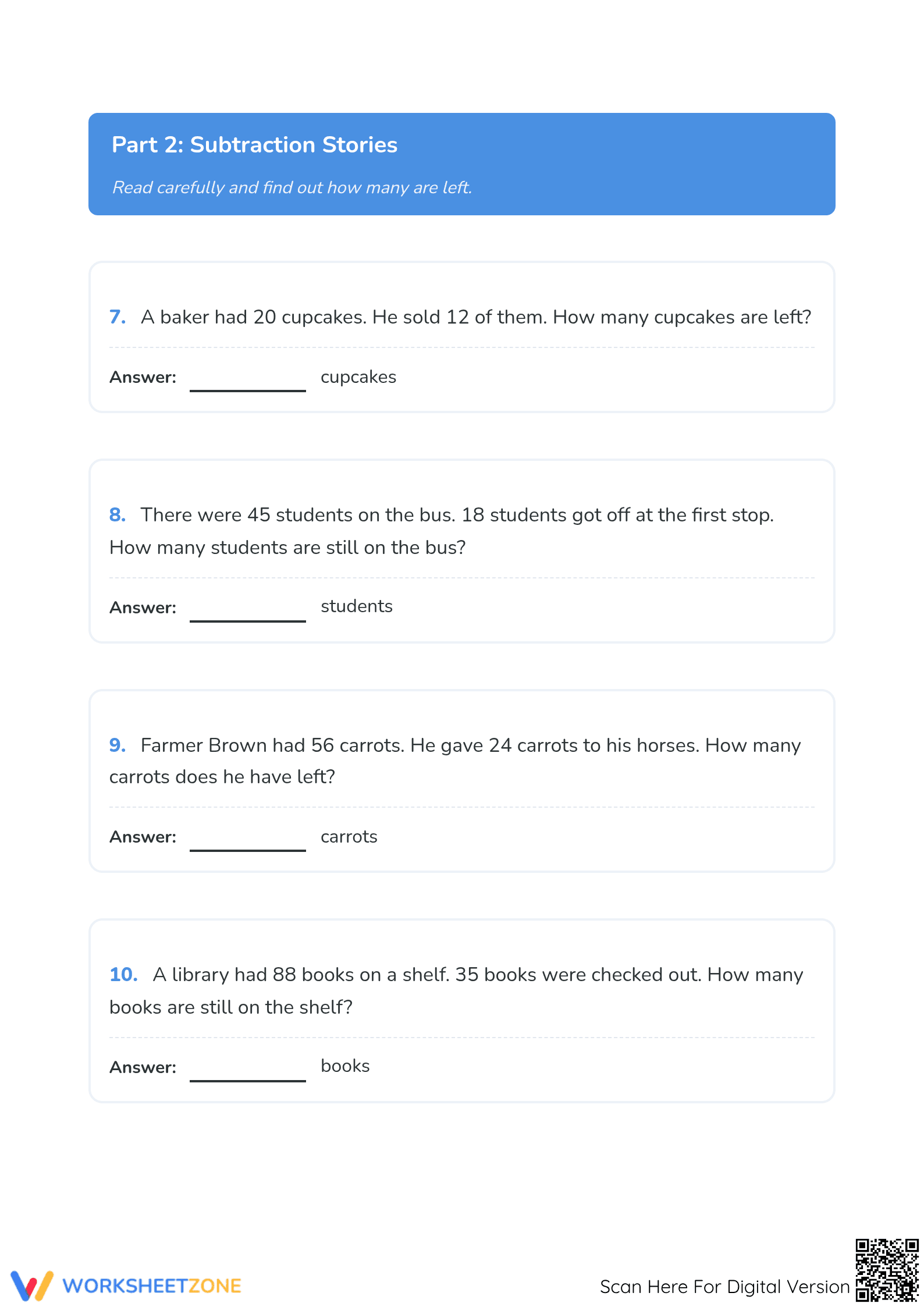 Essential Word Problems Worksheet | Grade 2 Math Ready - Page 3