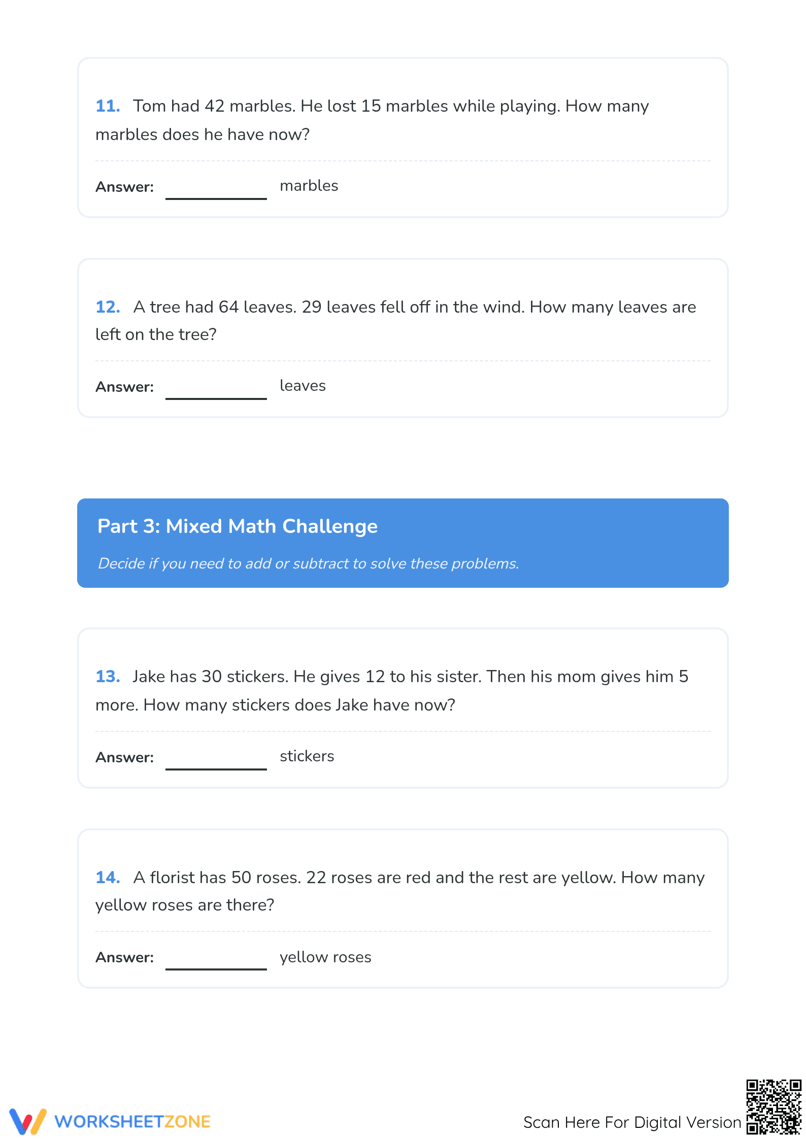 Essential Word Problems Worksheet | Grade 2 Math Ready - Page 4