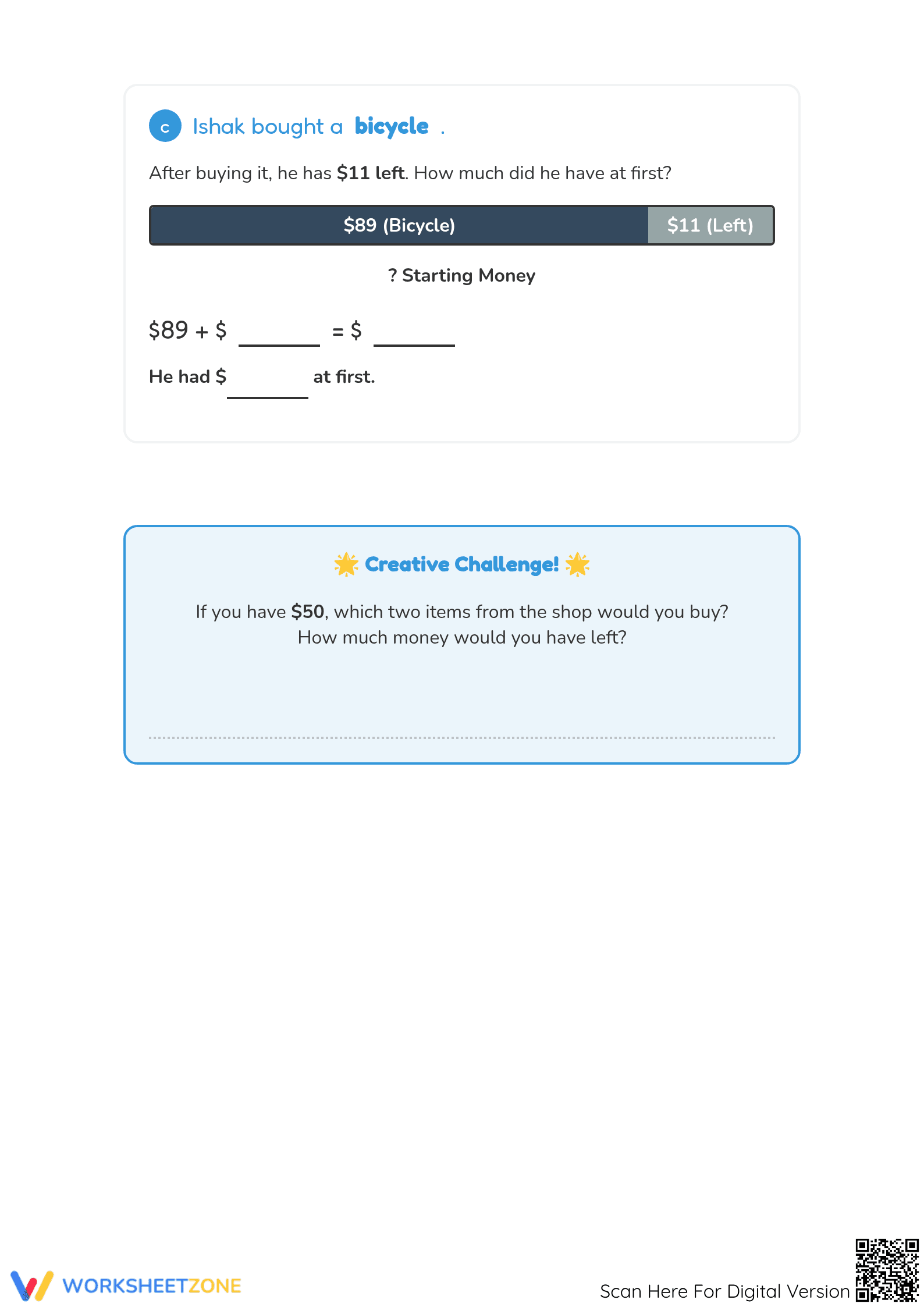 Brunei Money Math Worksheet | Grade 2 Essential - Page 3