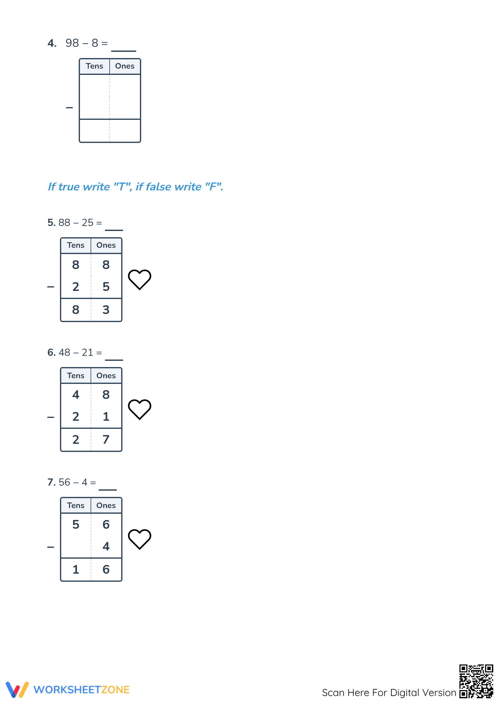 Subtraction within 100 Worksheet | Essential Grade 2 Math - Page 2