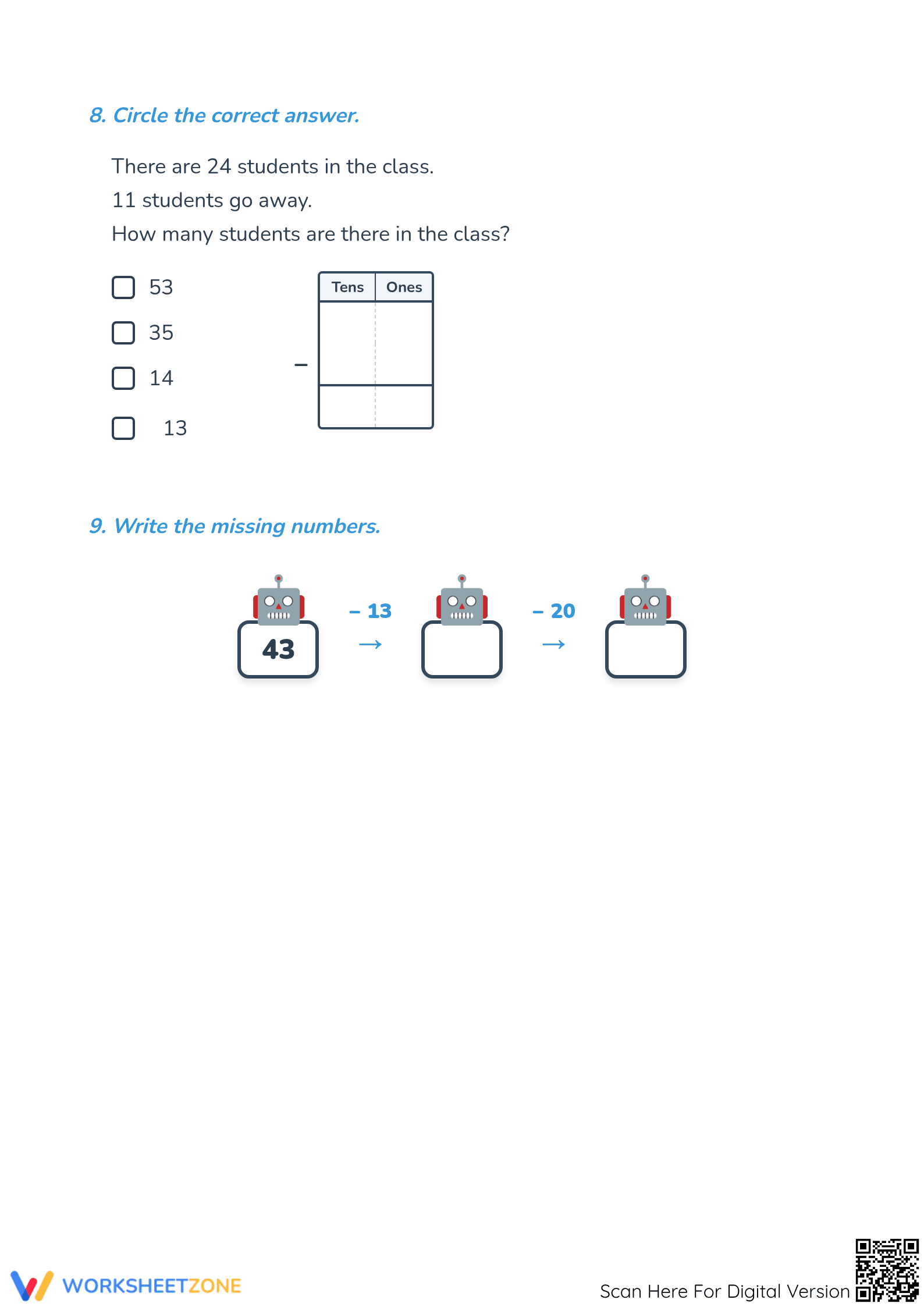 Subtraction within 100 Worksheet | Essential Grade 2 Math - Page 3