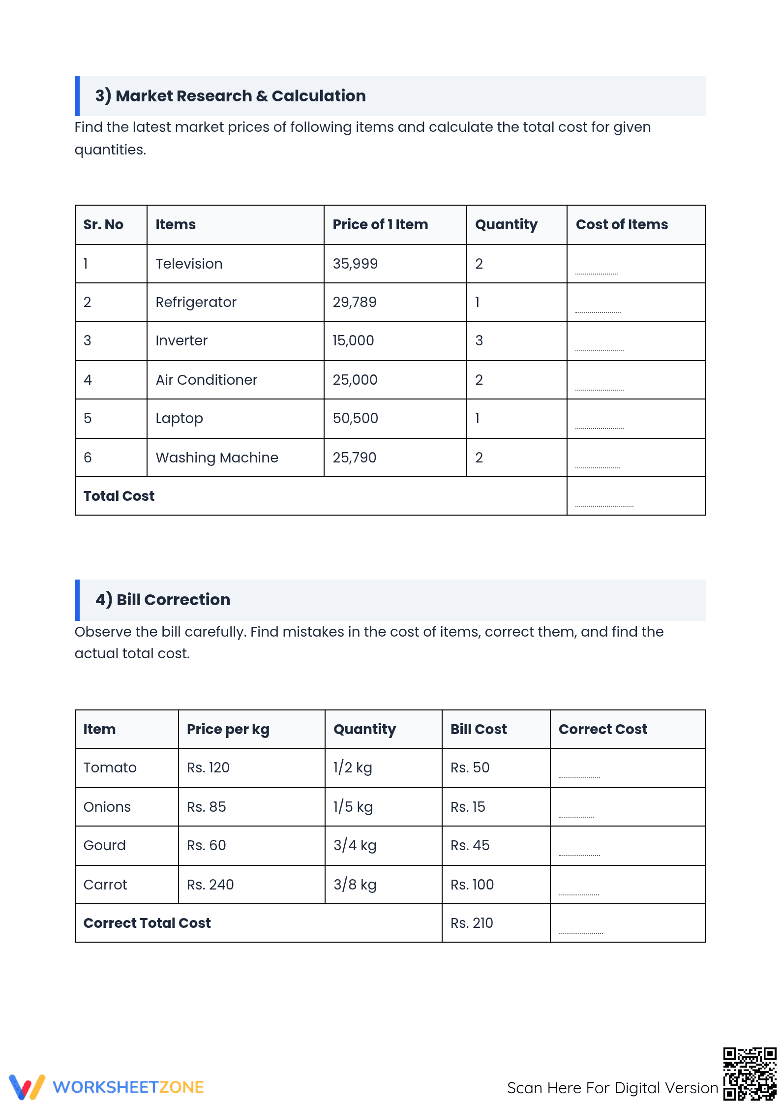 Essential Grade 5 Math Holiday Homework Review - Page 2