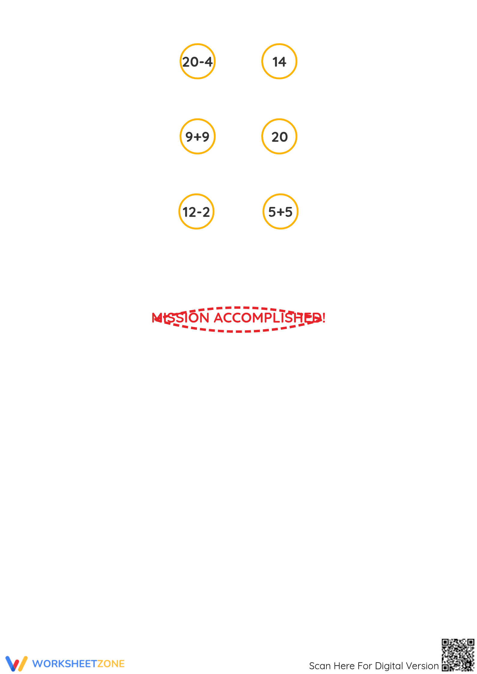 Hero Math Drill #4: Essential Addition & Subtraction - Page 5