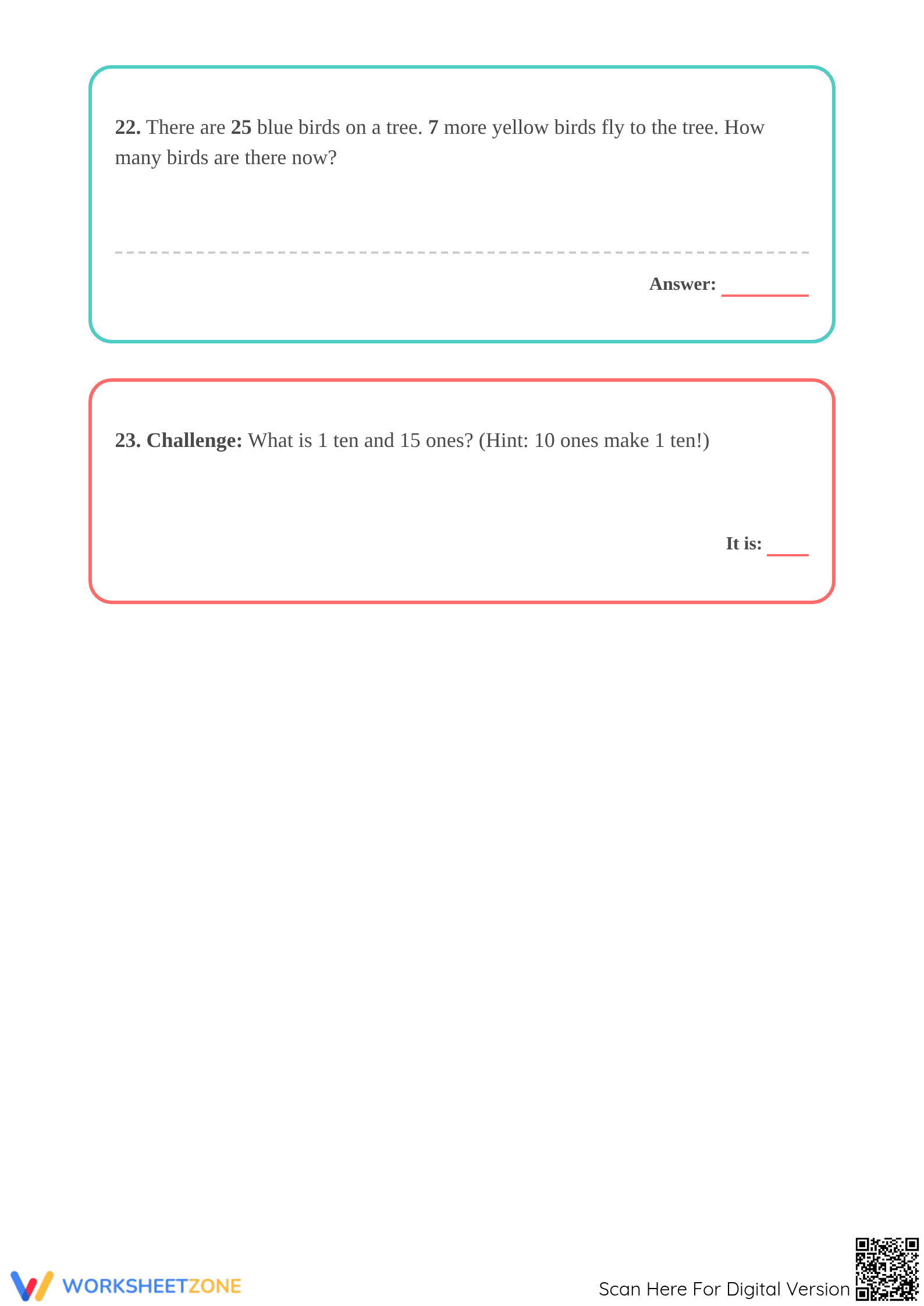 Essential Grade 1 Addition with Regrouping Worksheet - Page 4