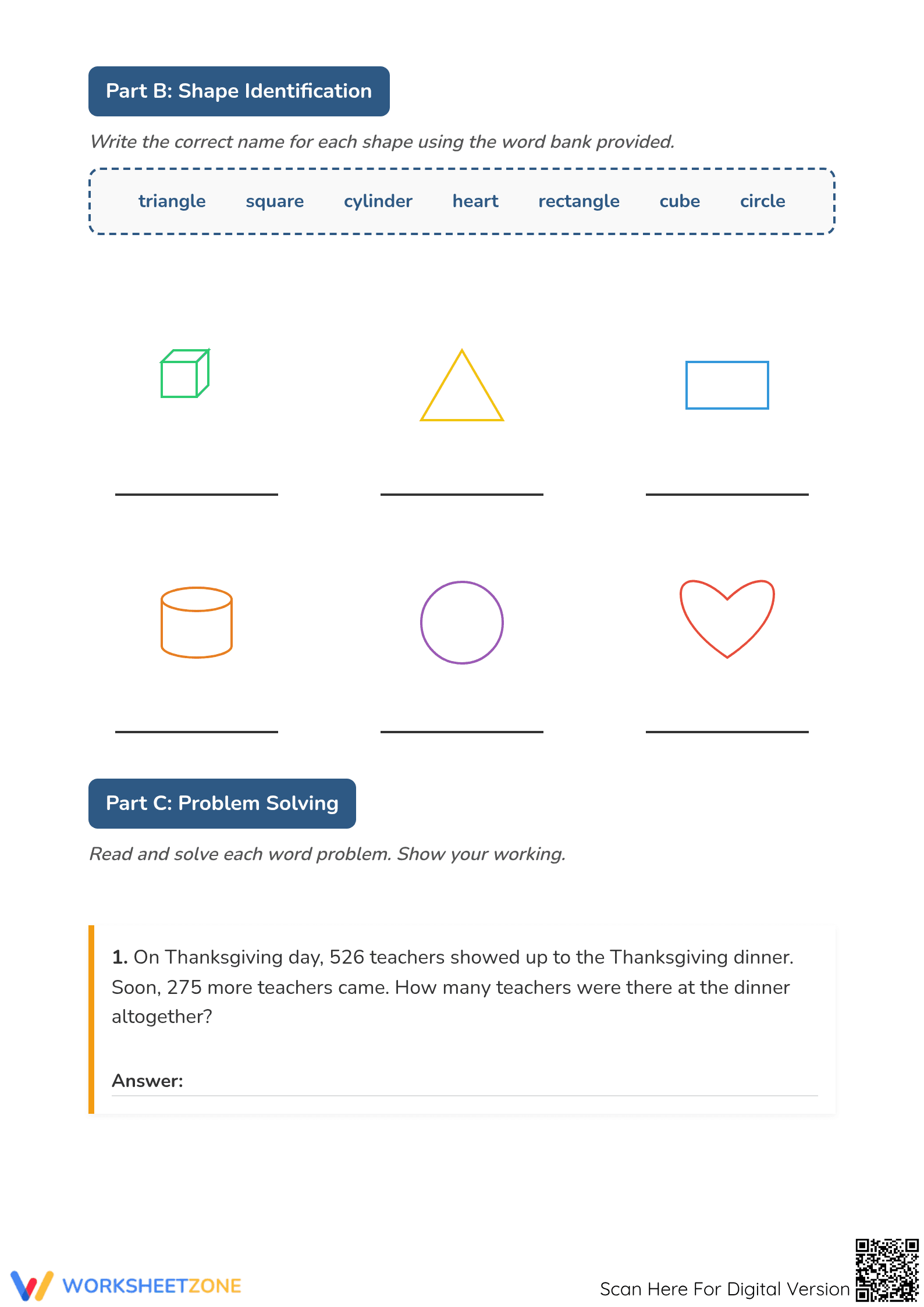 Addition with Regrouping Quiz — Essential Grade 3 Math - Page 2