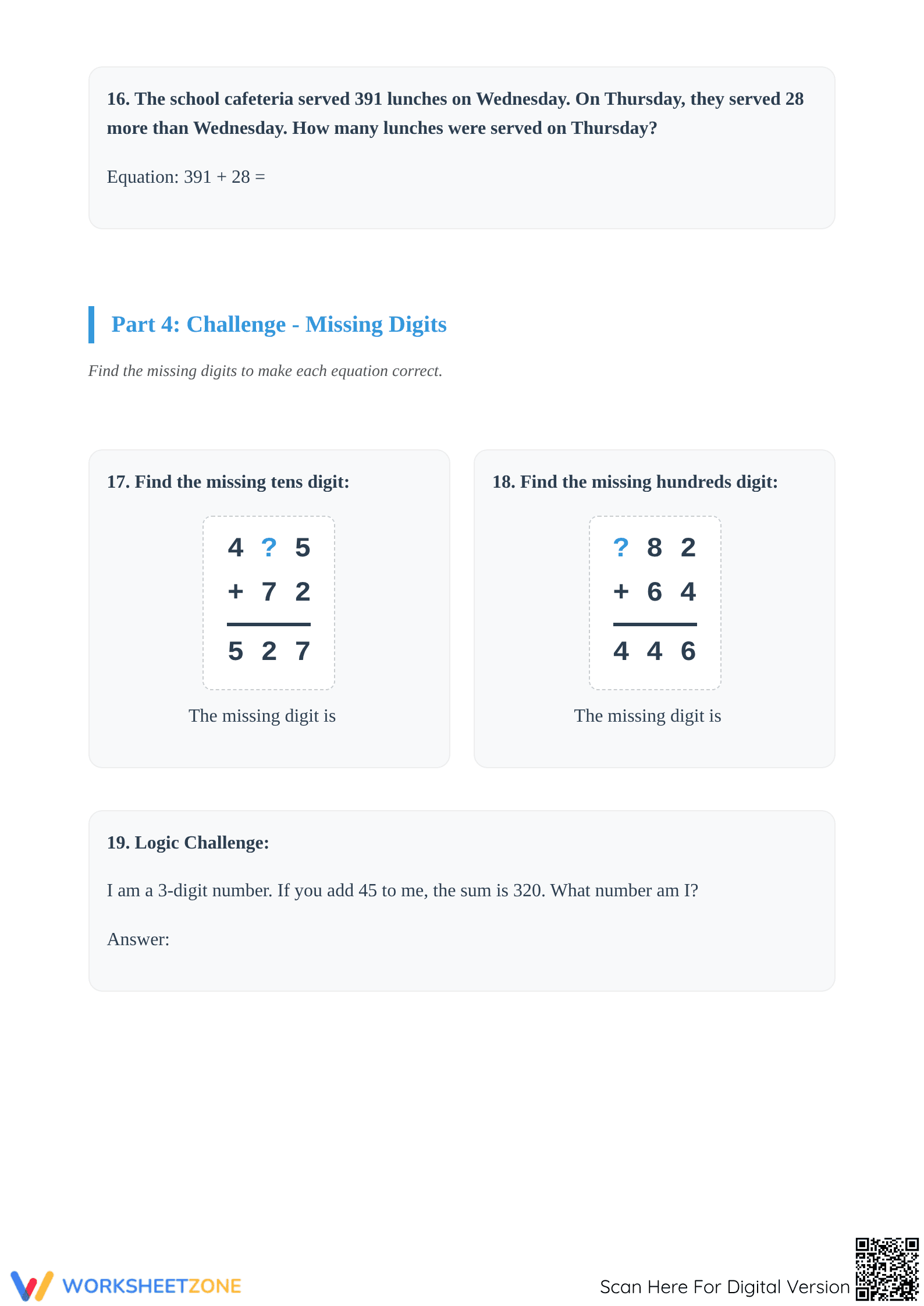 Essential 3-Digit Addition with Regrouping Grade 2 Worksheet - Page 5