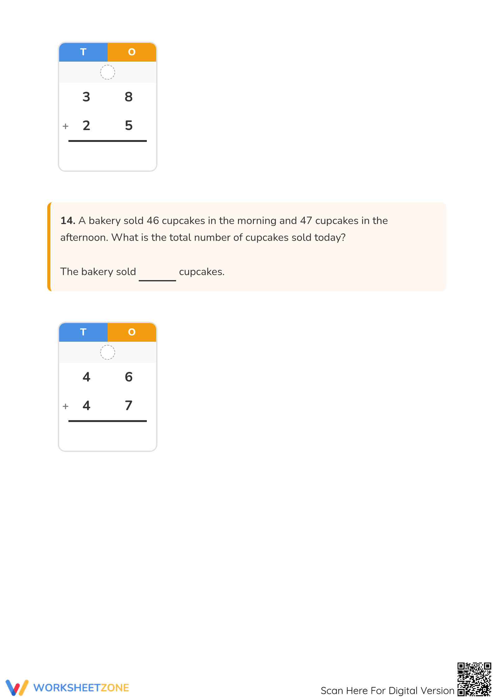 Printable Addition with Regrouping Worksheet | Grade 2-4 - Page 3