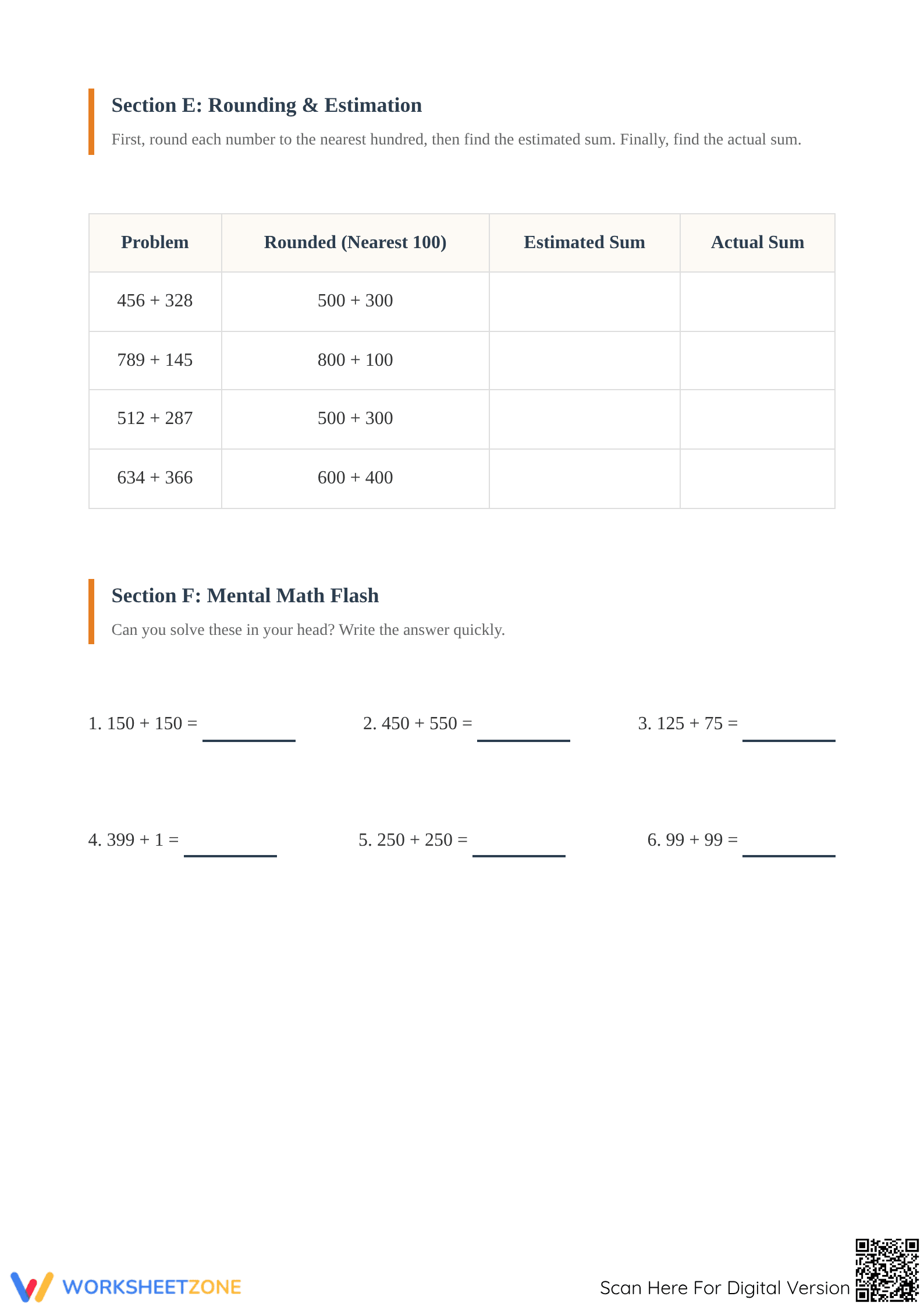 Essential Multi-Digit Addition with Regrouping - Page 4