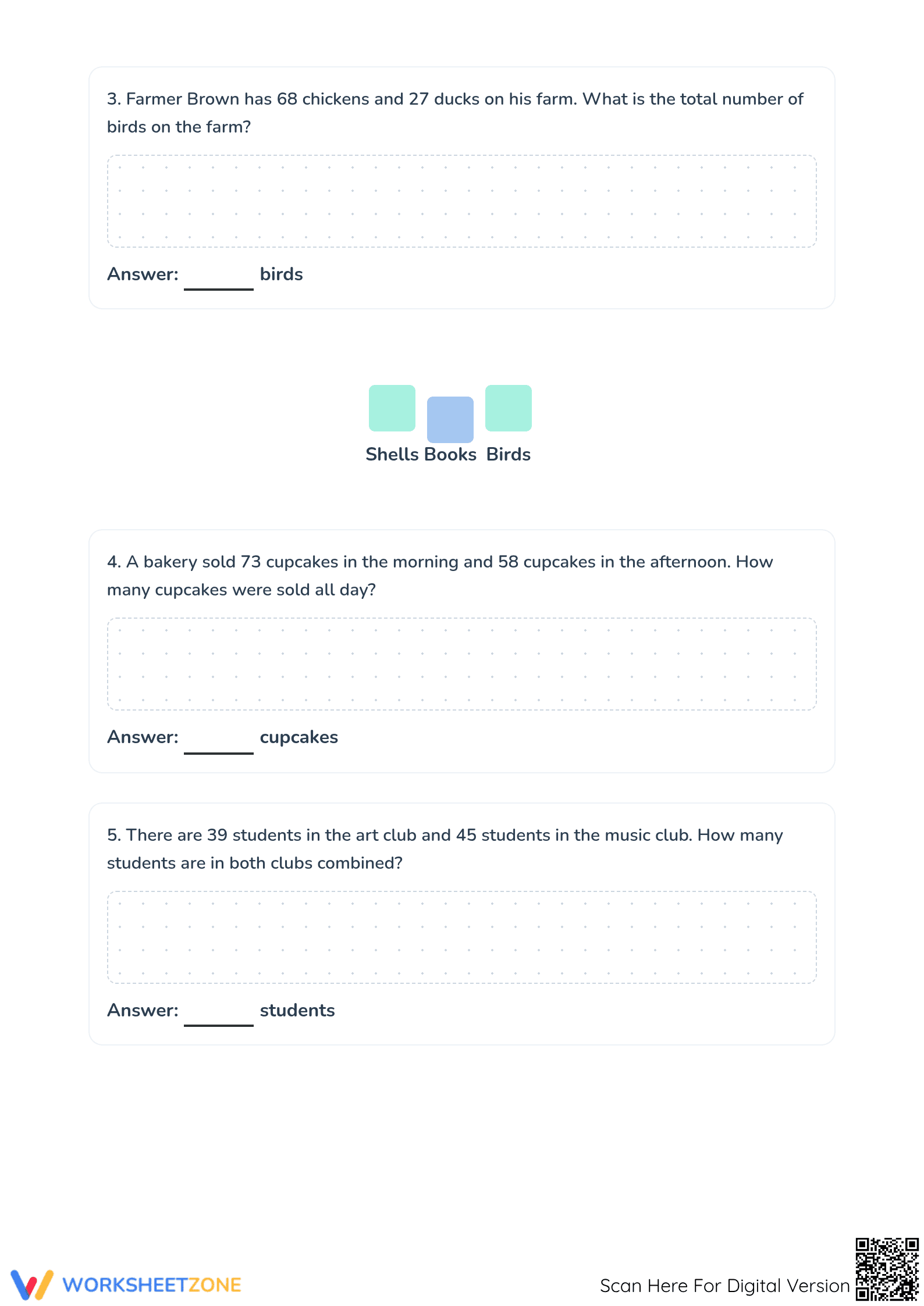 Essential Addition with Regrouping Worksheet | Grade 3 Math - Page 2