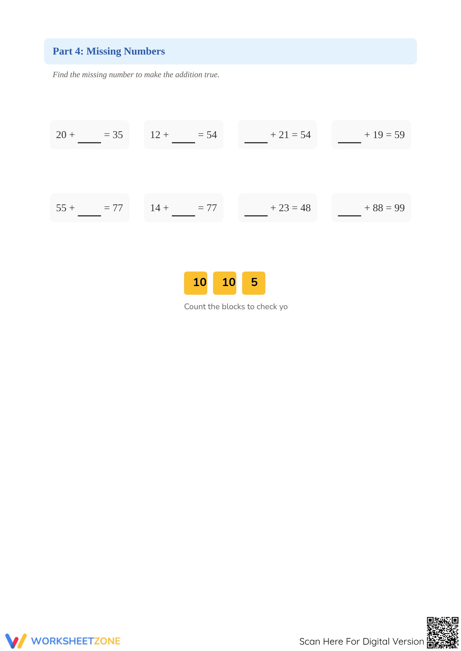 Essential Grade 2 Math: Addition without Regrouping Worksheet - Page 4