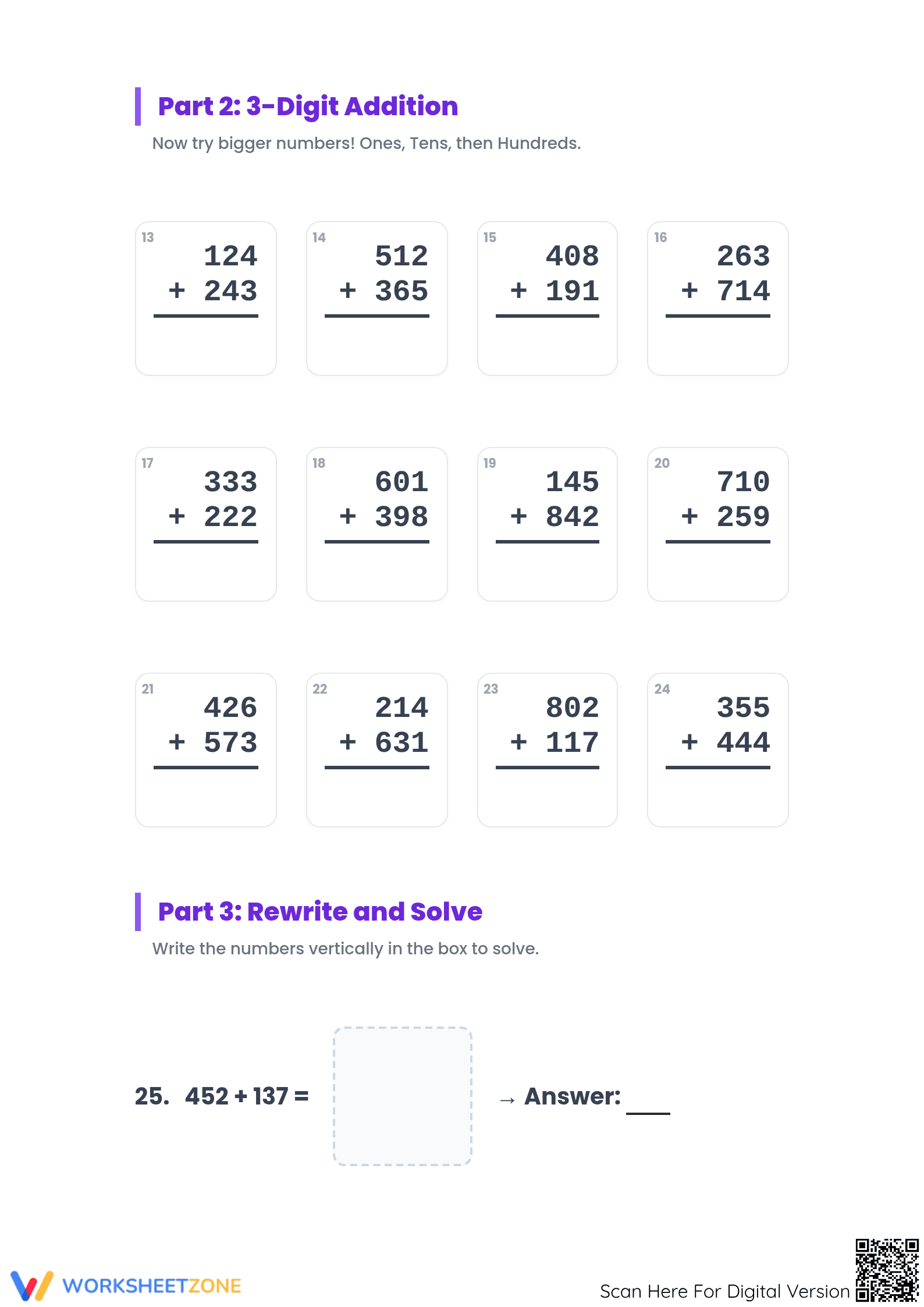 Essential Addition without Regrouping Mastery | Grade 2-4 - Page 2