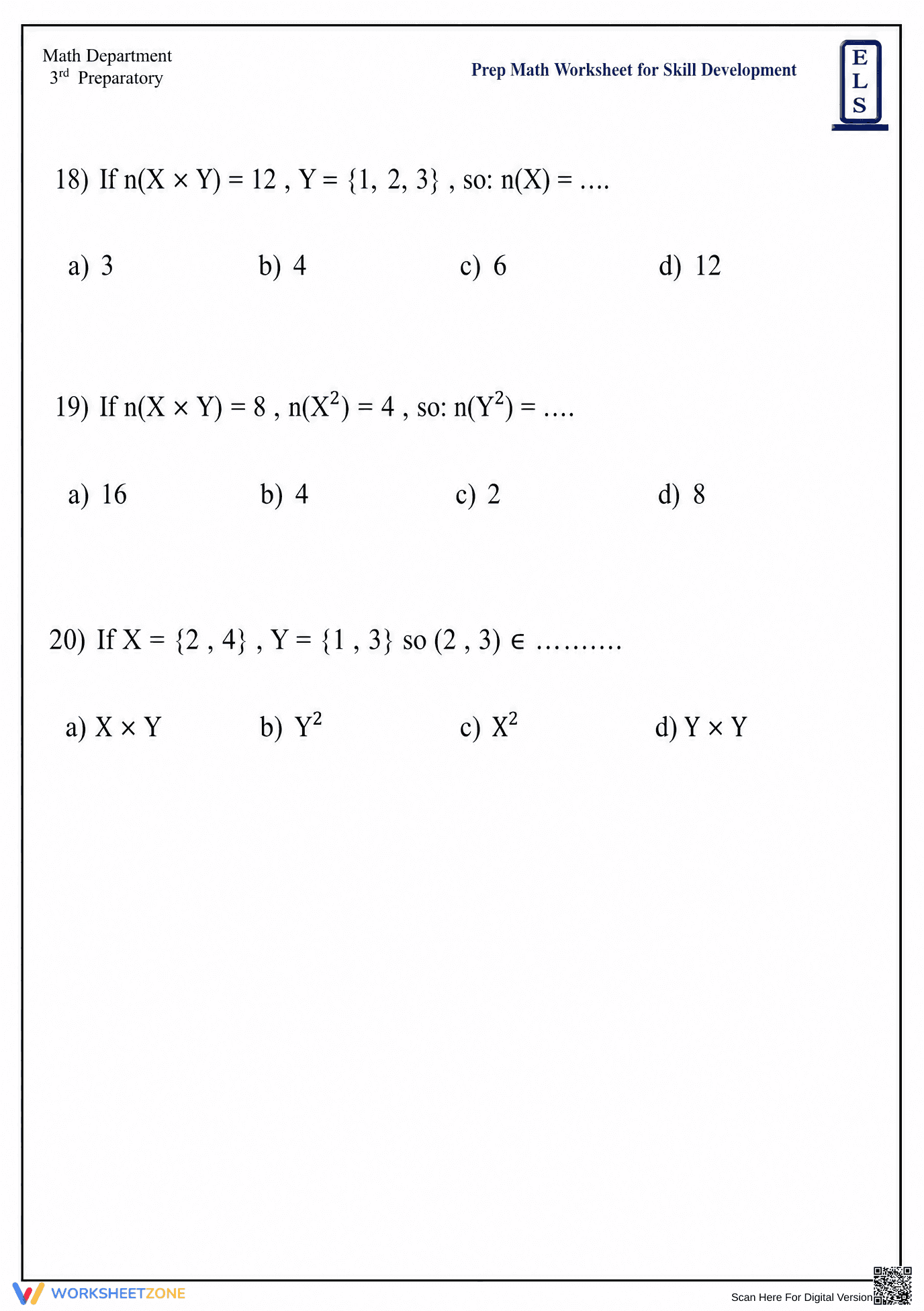 Essential Coordinate Geometry & Set Theory | Grade 9 Math - Page 3