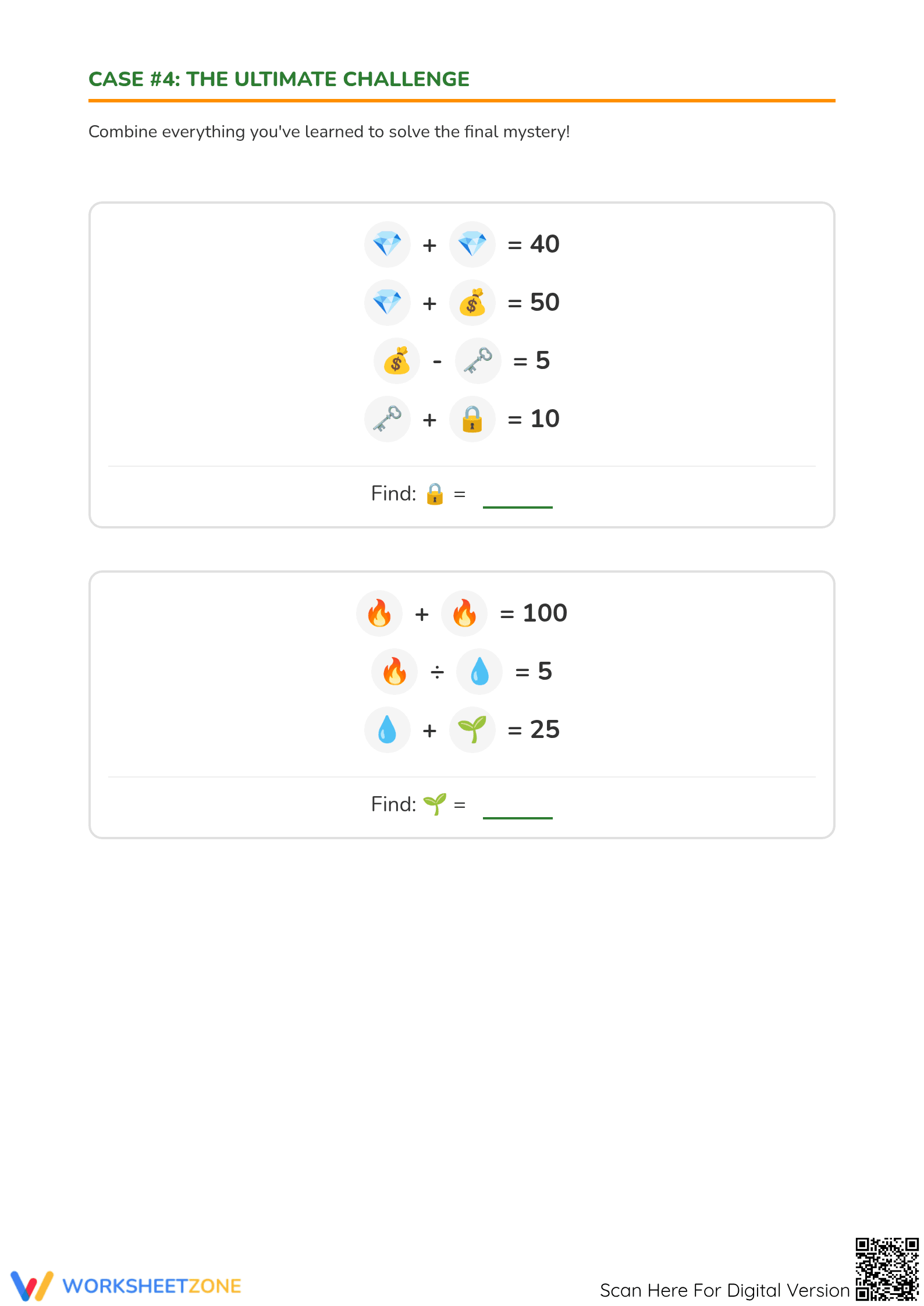 Algebra Symbol Logic Worksheet | Grade 6 Essential - Page 4