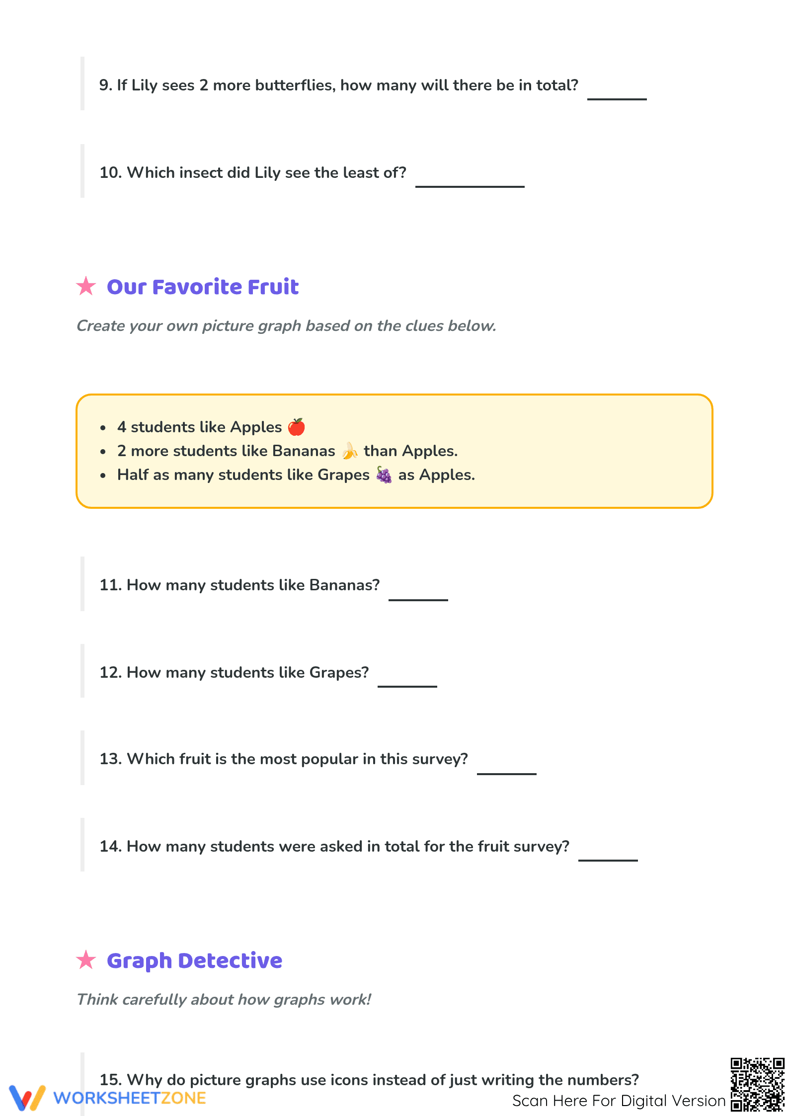 Printable Data and Graphing Adventure | Grade 1-2 Math - Page 3
