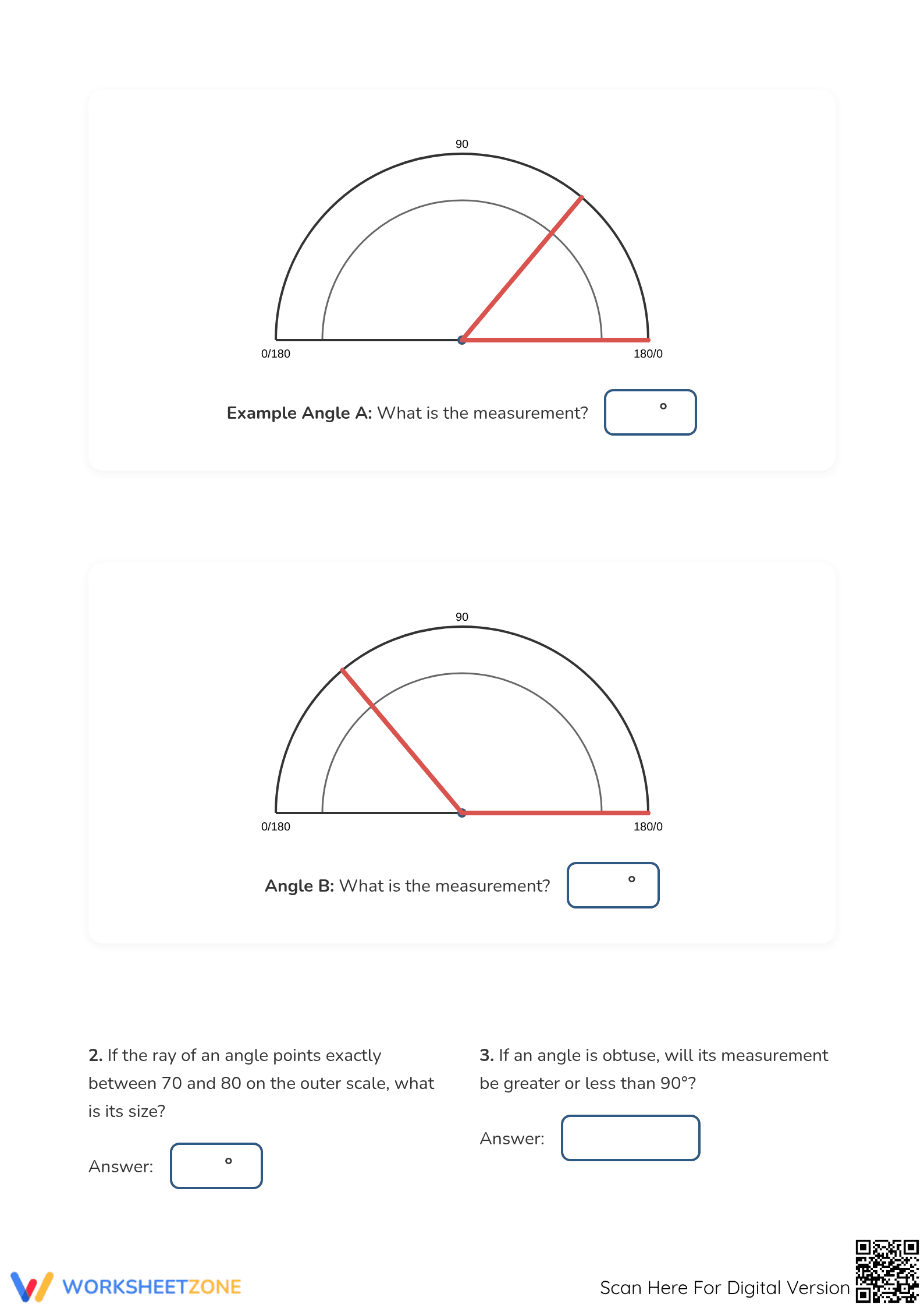 Printable Angles & Protractor Practice | Grade 4-6 Math - Page 2
