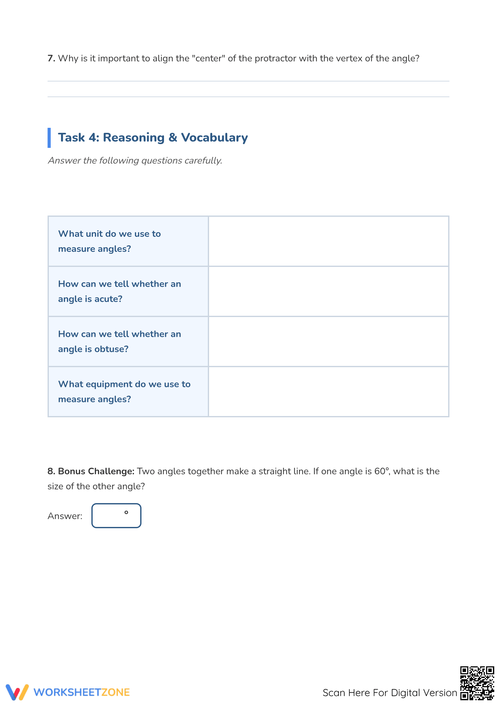 Printable Angles & Protractor Practice | Grade 4-6 Math - Page 4