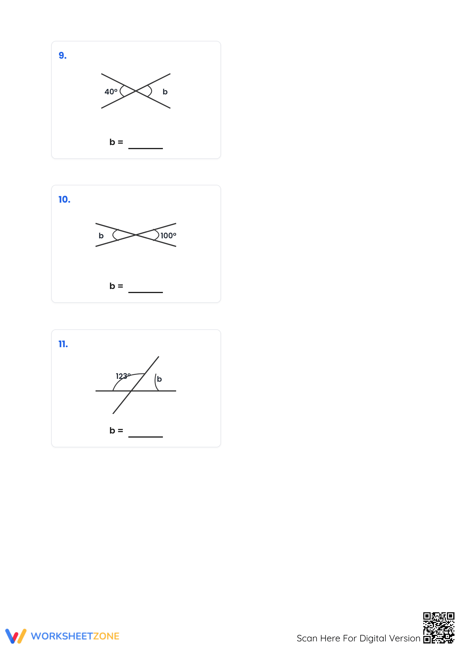 Angle Relationship Worksheet | Essential Grade 7 Math - Page 4