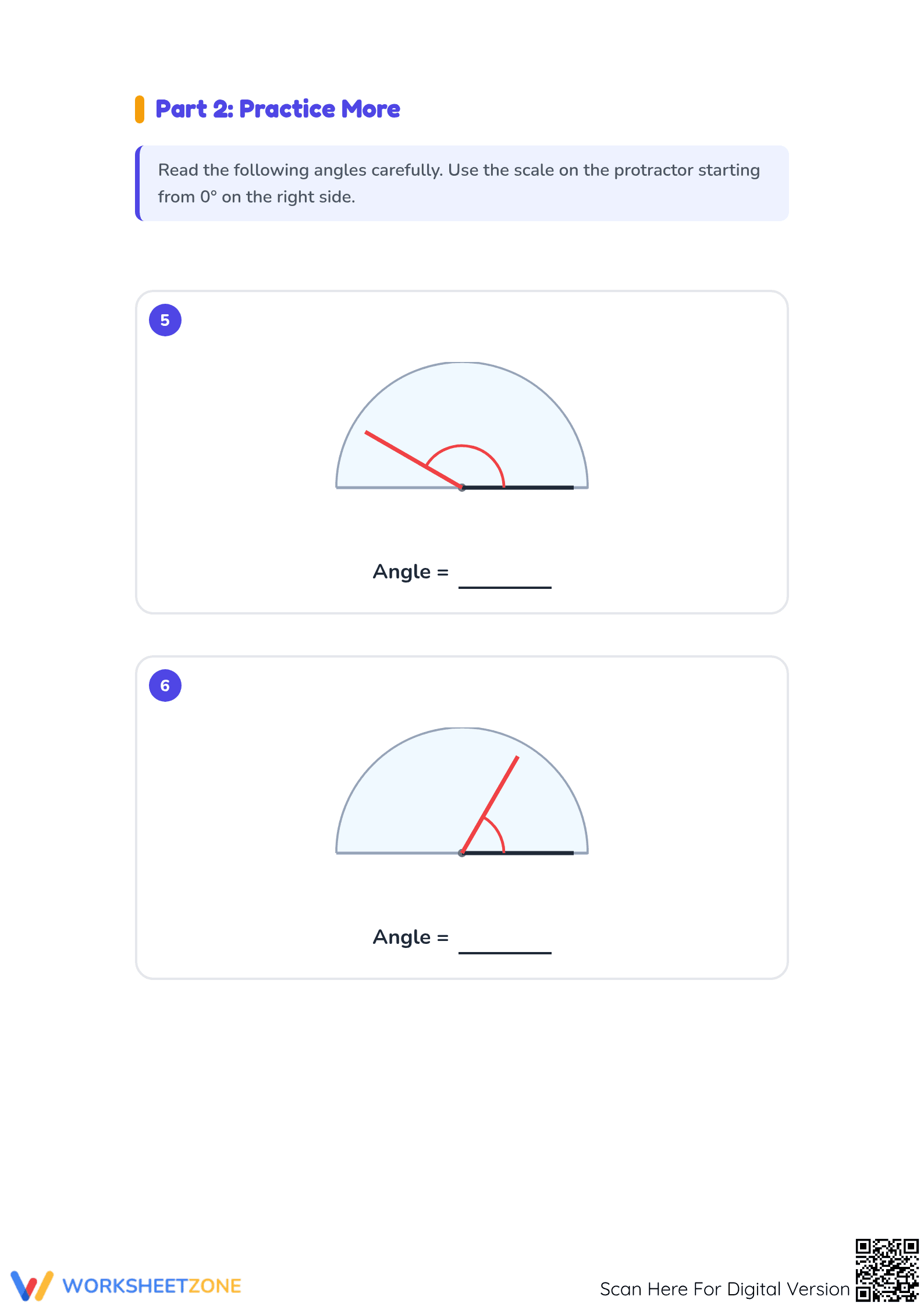 Measuring Angles Worksheet | Essential Grade 3 Math - Page 3