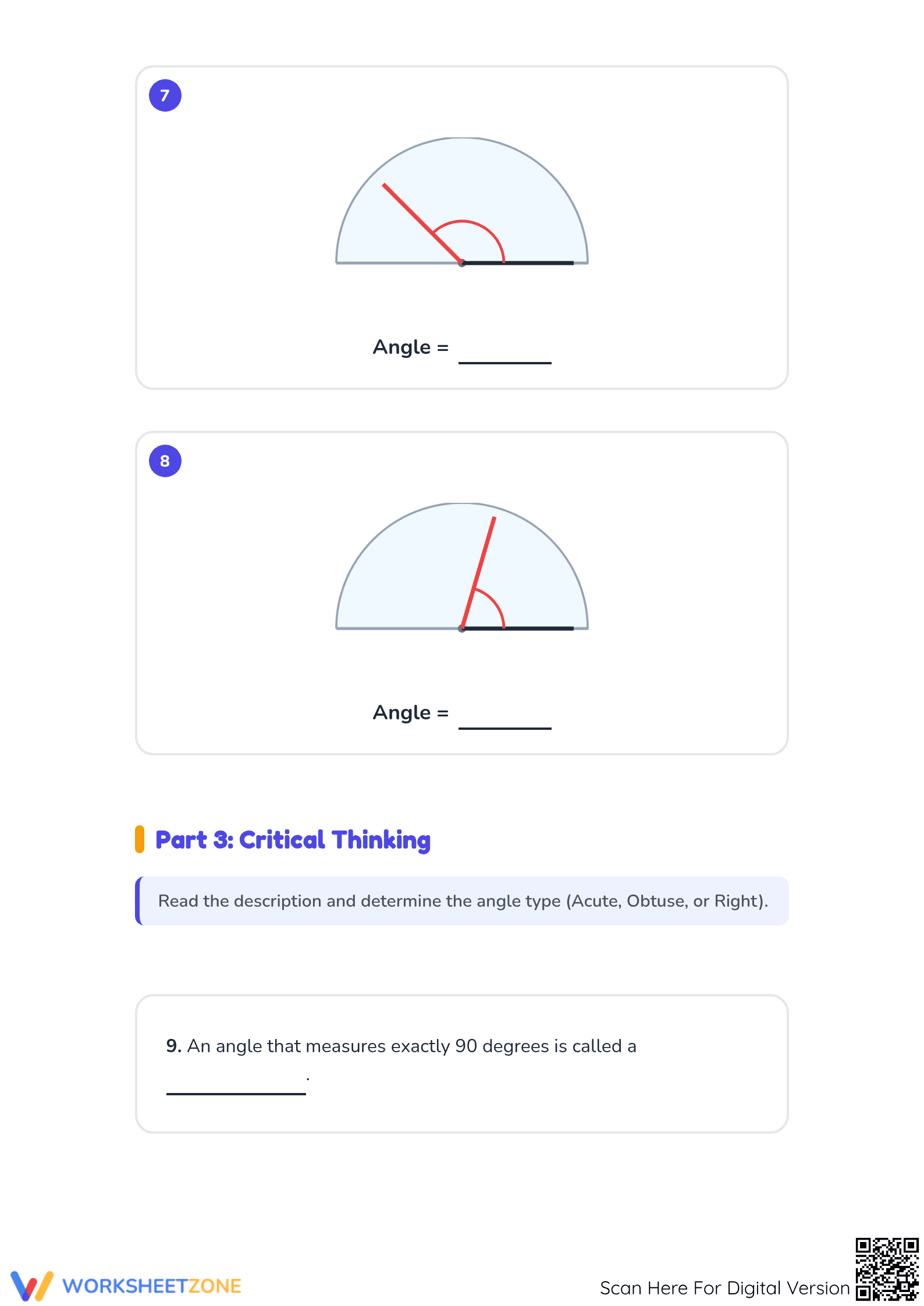 Measuring Angles Worksheet | Essential Grade 3 Math - Page 4