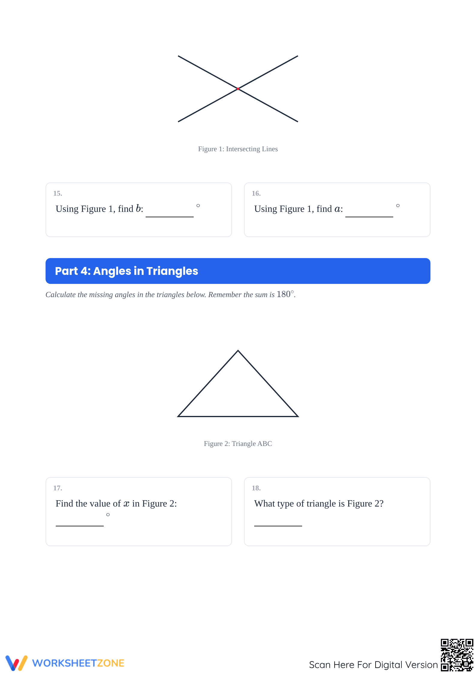 Essential Angles Review Worksheet | Grade 7 Math - Page 3