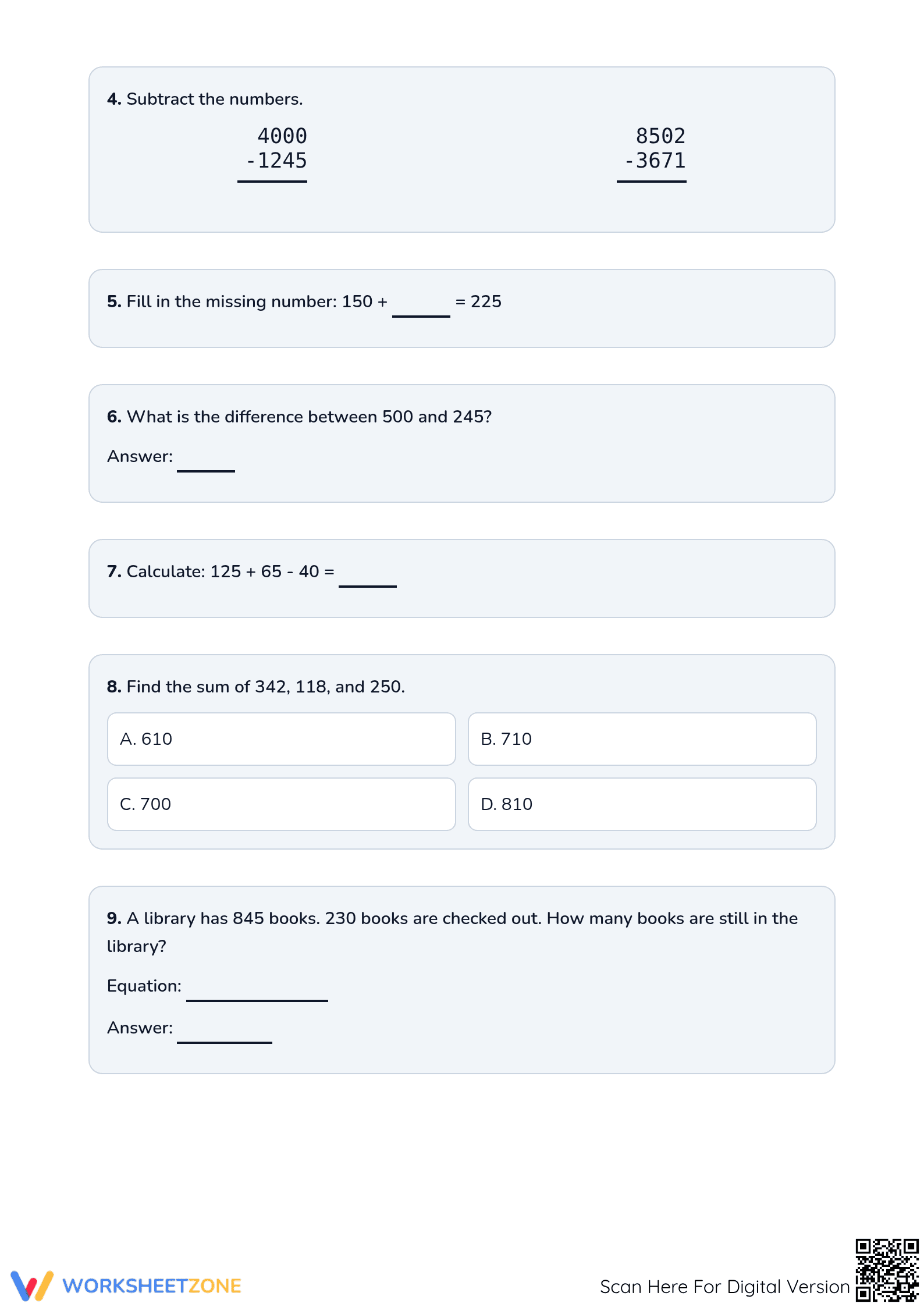 Grade 4 Final Math Review | Essential Printable Packet - Page 2