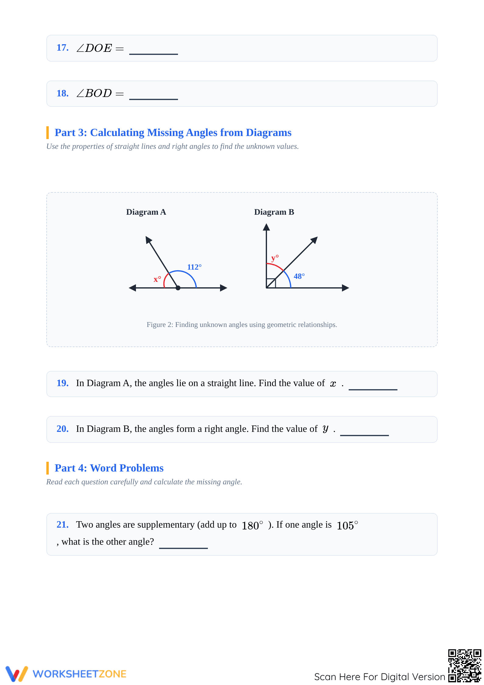Reading and Calculating Angles | Grade 4-5 Essential - Page 3