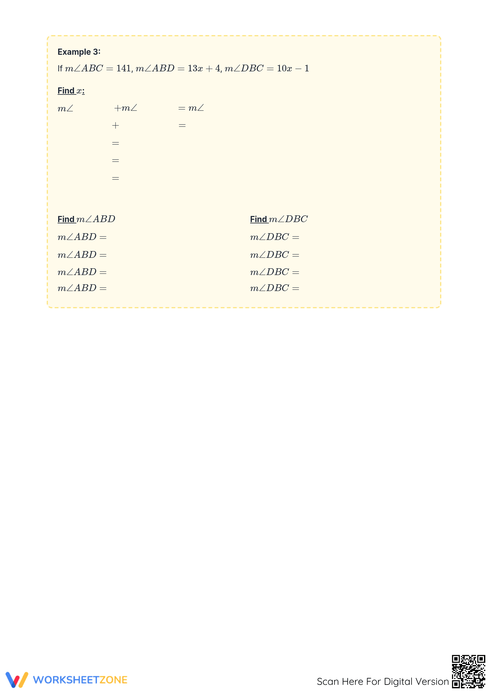 Angle Addition Postulate Notes | Essential Grade 10 Math - Page 2