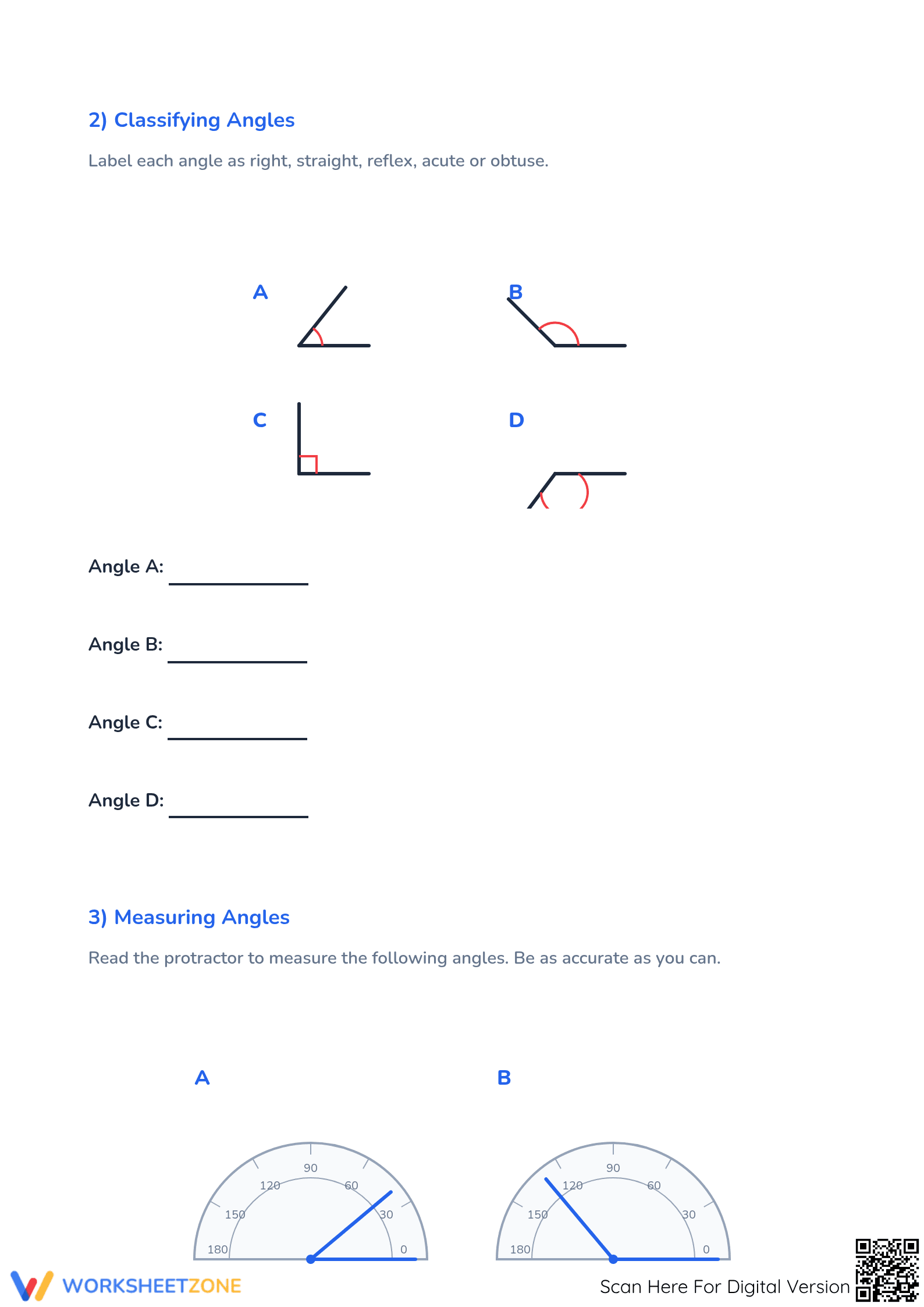 Grade 5 Geometry & Angles — Printable No-Prep Worksheet - Page 3