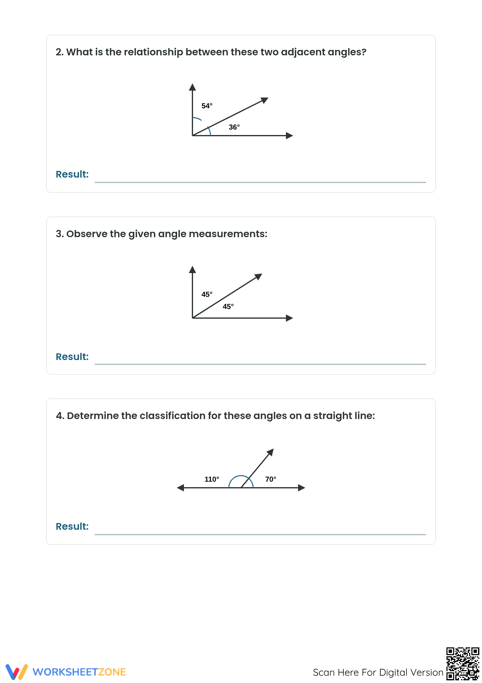 Essential Complementary & Supplementary Angles Worksheet - Page 2