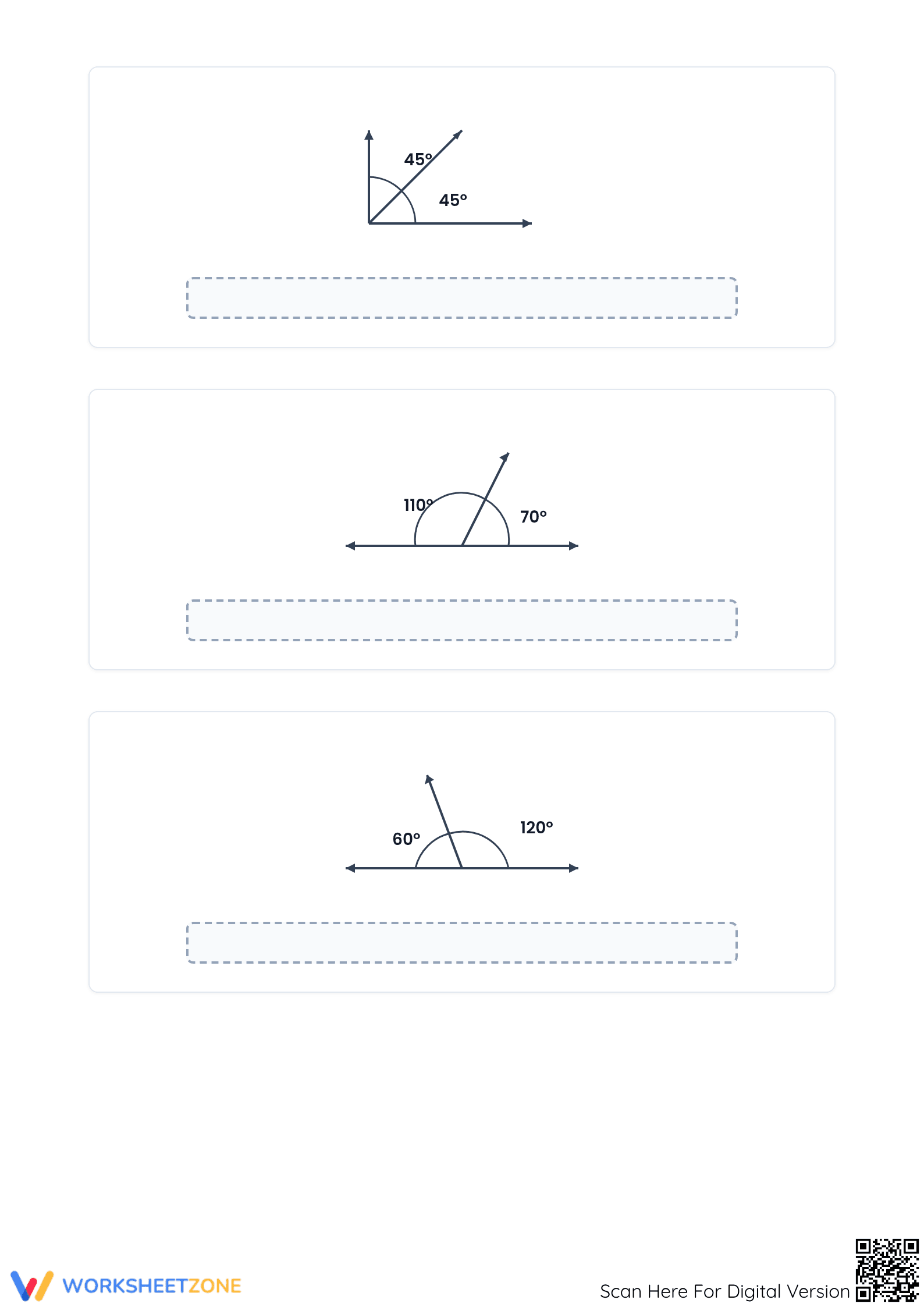 Grade 7 Angles Worksheet: Printable No-Prep Practice - Page 2