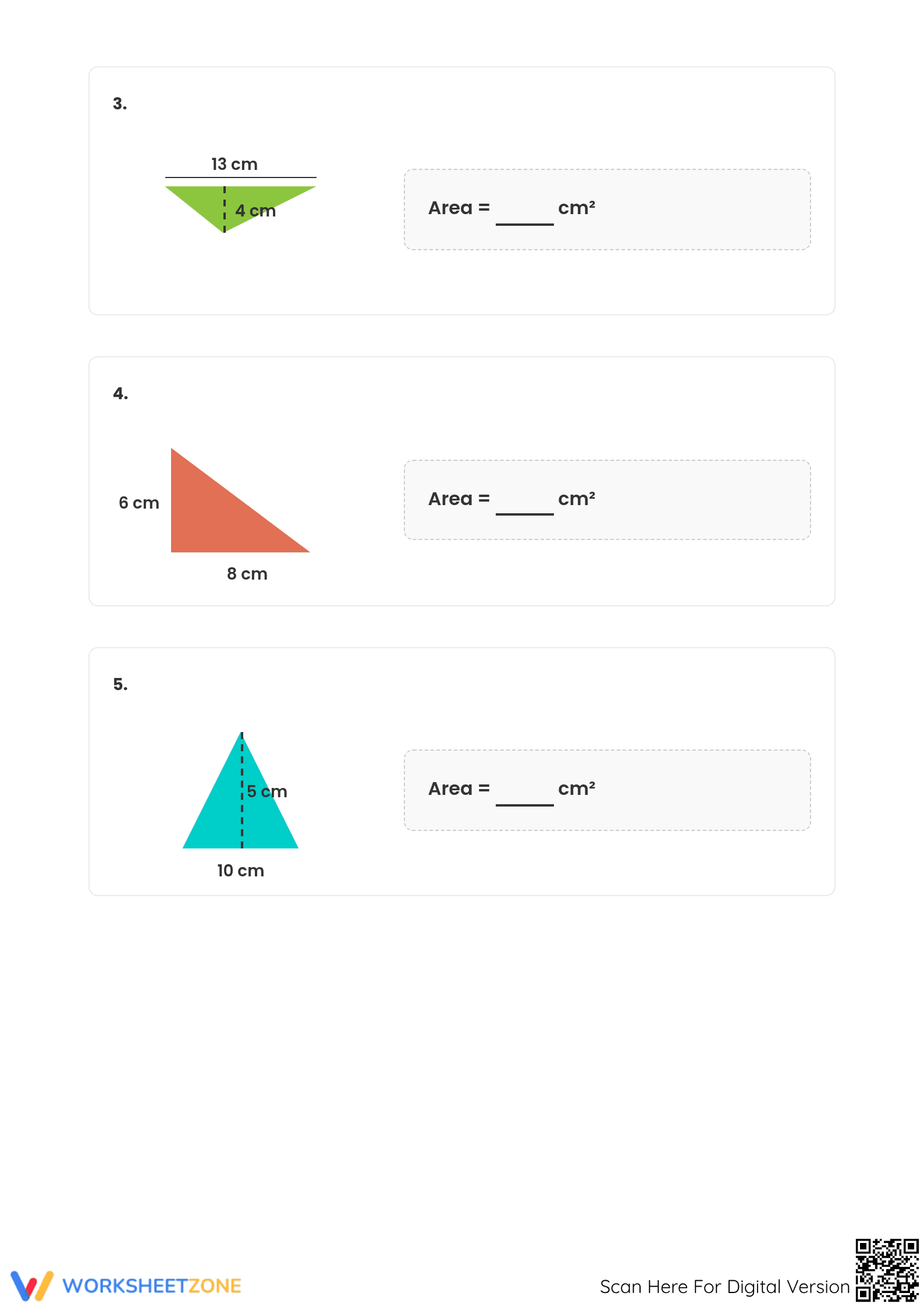 Essential Area of Triangle Worksheet | Grade 6 Math Aligned - Page 2