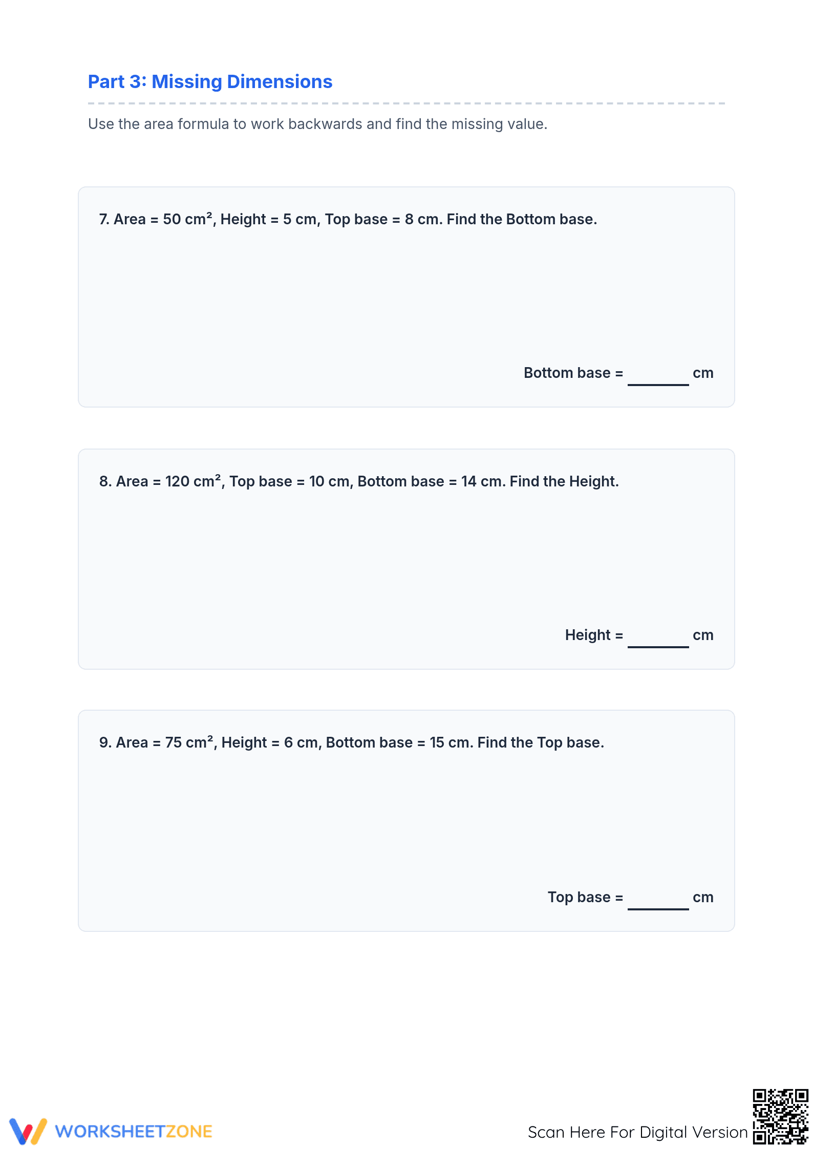 Essential Area of Trapezoids Worksheet | Grade 6-8 - Page 4